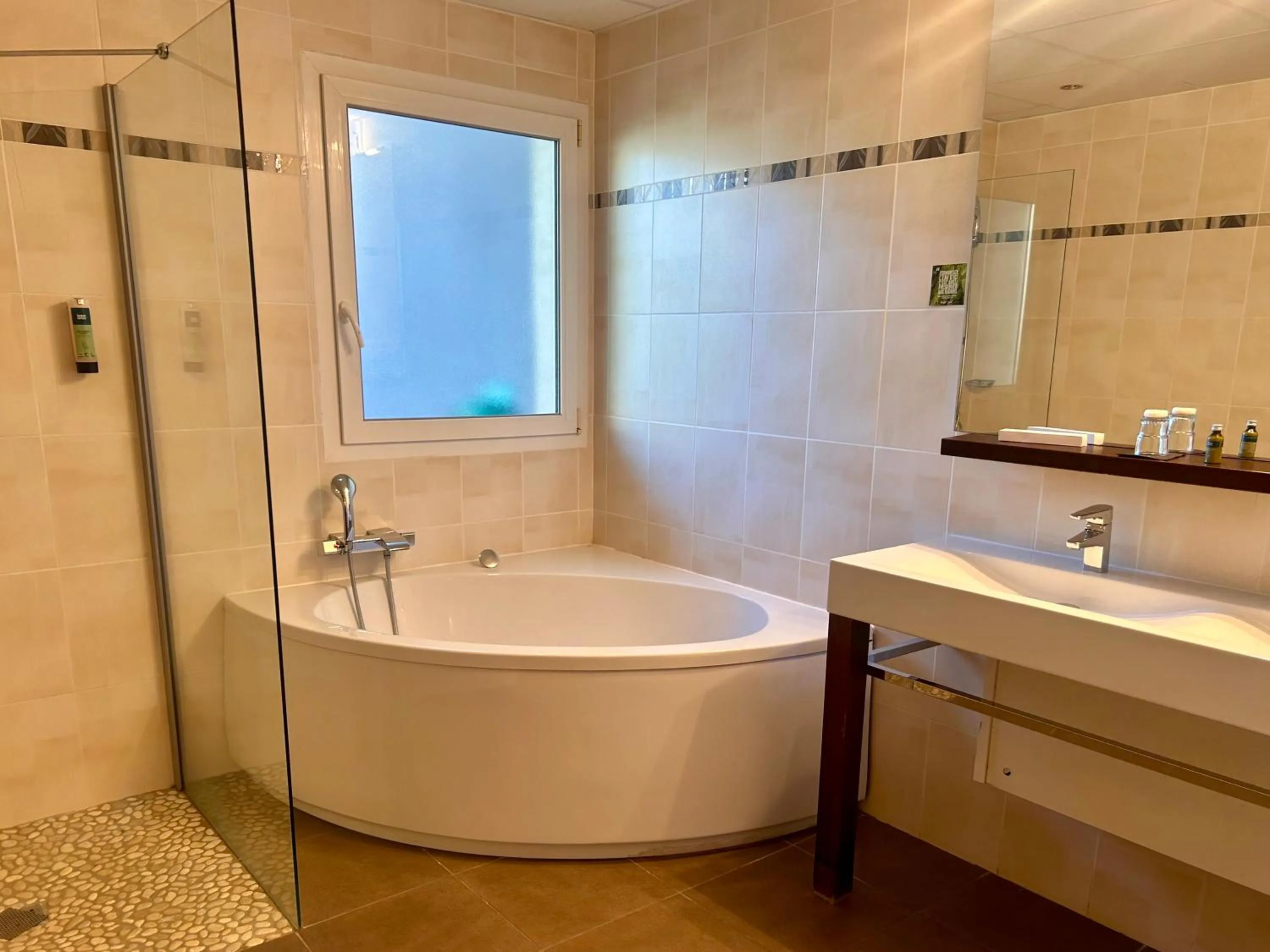 Bathroom in Logis Hôtel La Fauceille