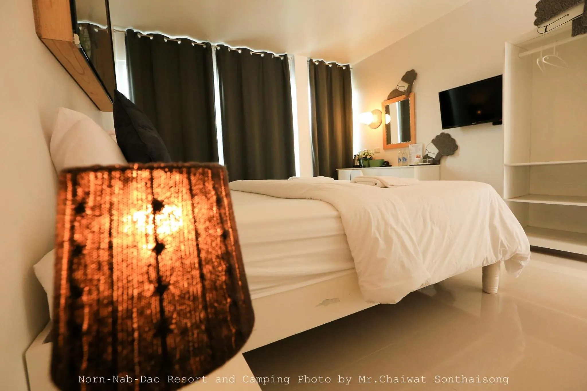 Bed in Norn Nab Dao RimPhu Resort