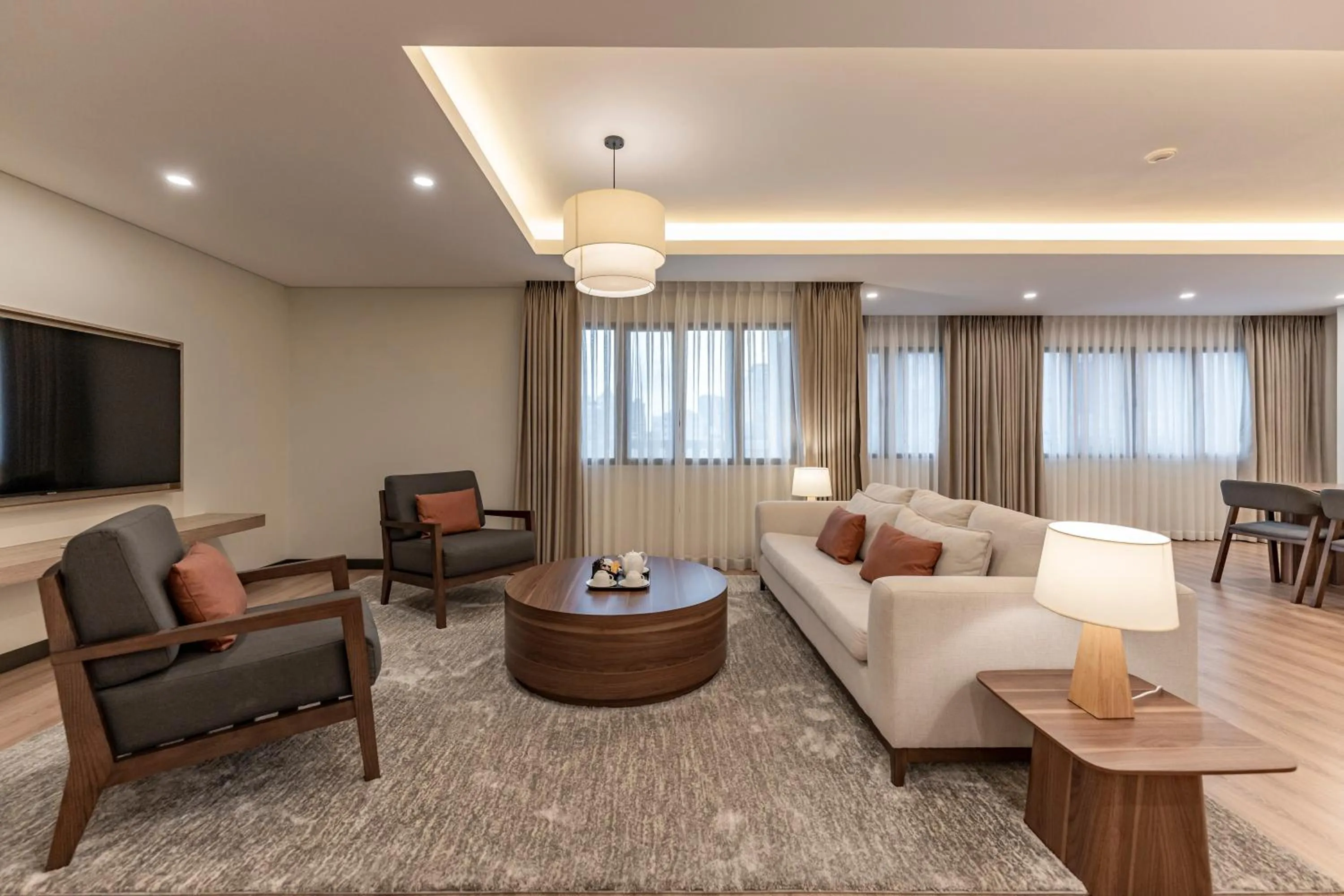 Communal lounge/ TV room in Garden View Court Suites Ho Chi Minh City