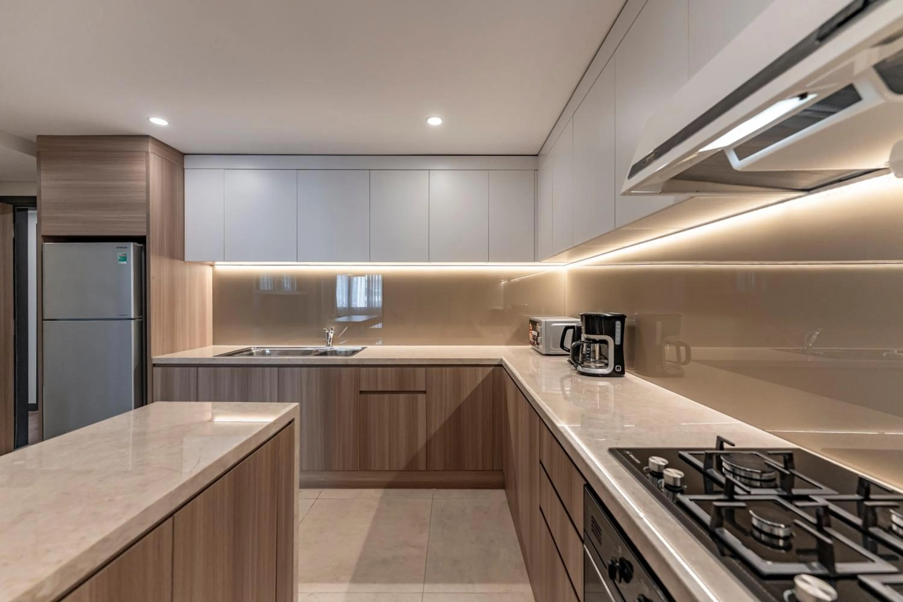 Kitchen or kitchenette in Garden View Court Suites Ho Chi Minh City