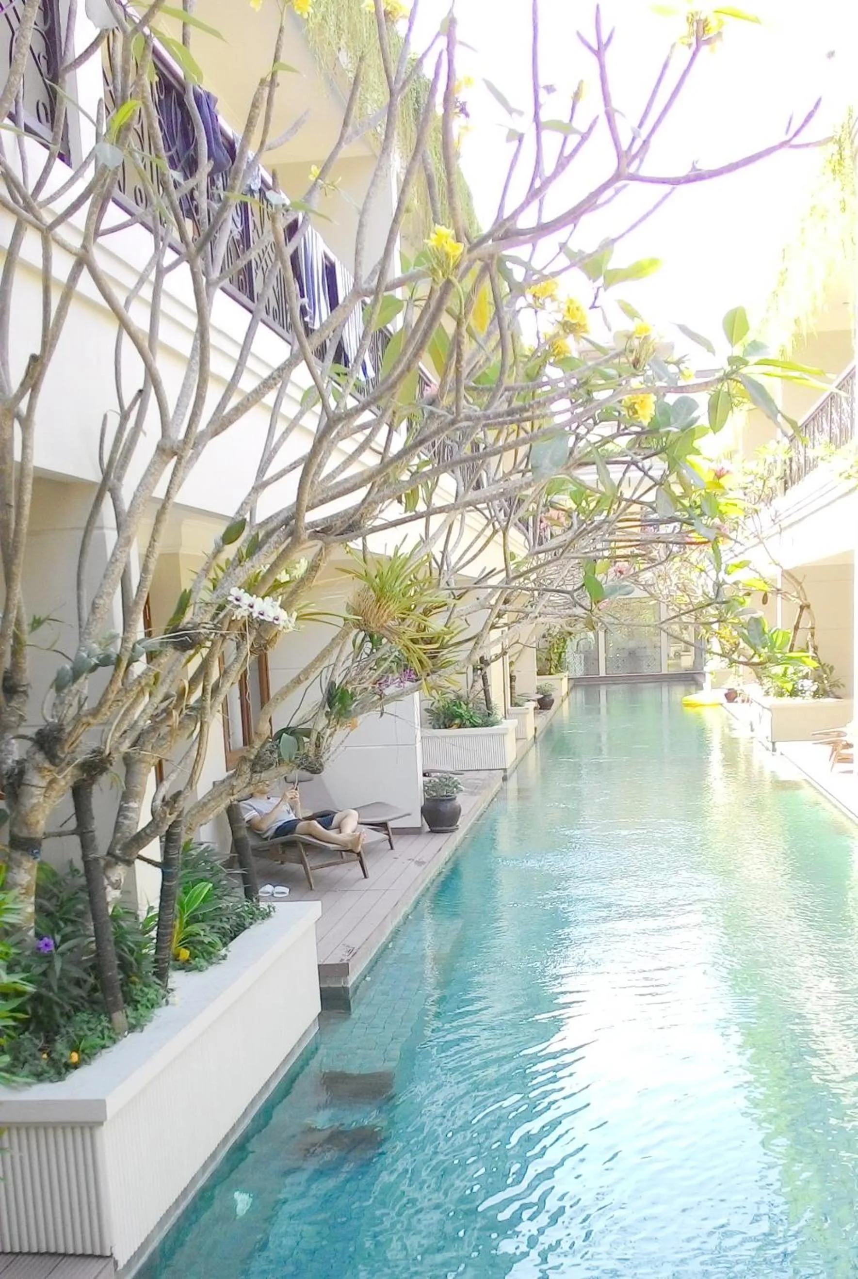 Swimming pool in Seminyak Lagoon All Suites Hotel
