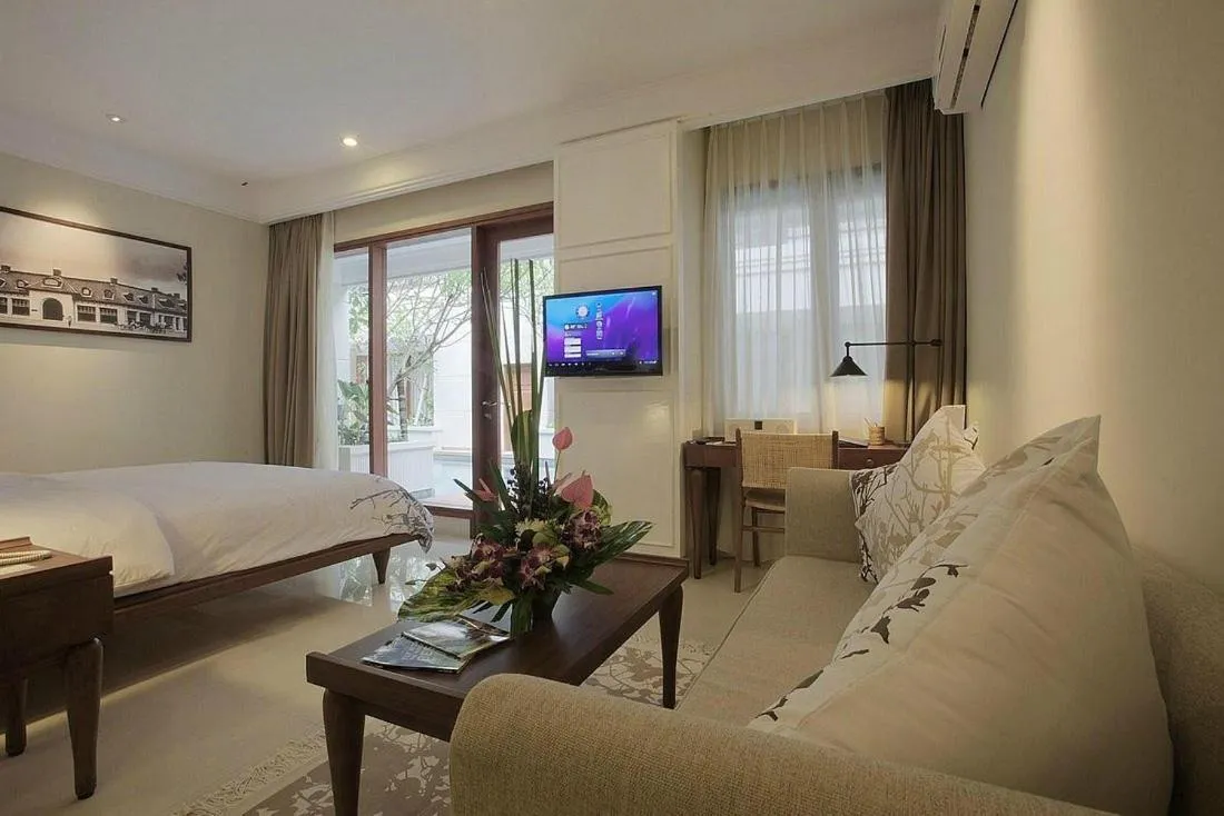 Bed in Seminyak Lagoon All Suites Hotel