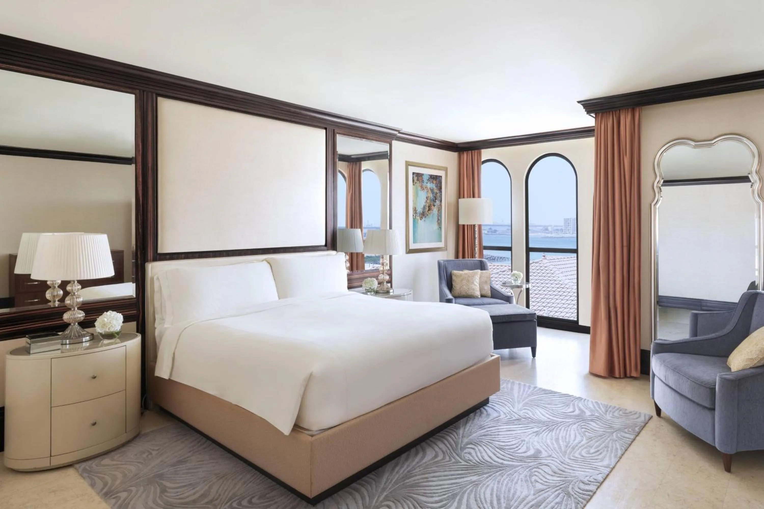Bedroom, Bed in The Ritz-Carlton Abu Dhabi, Grand Canal