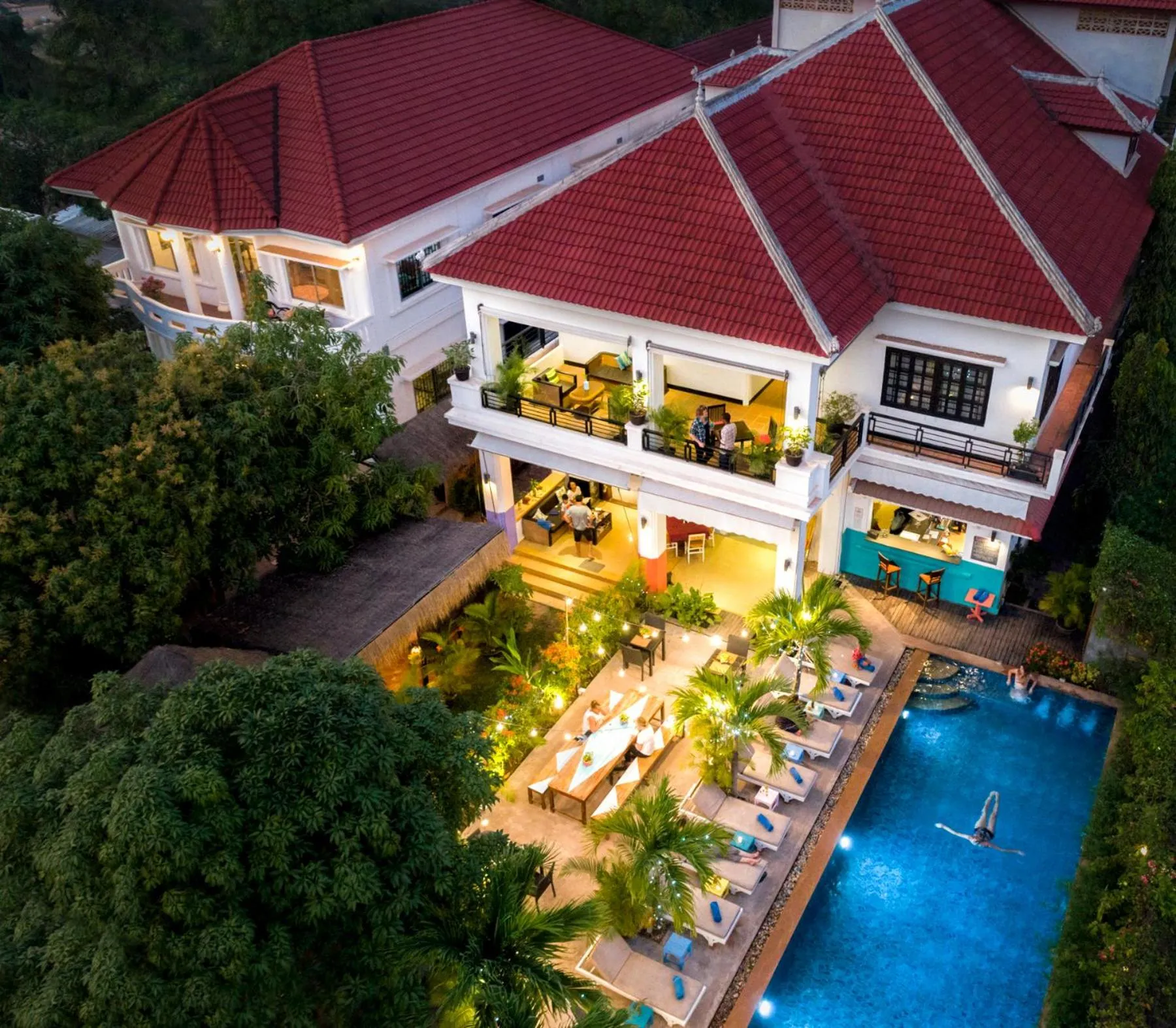 Bird's eye view in Baby Elephant Boutique Hotel