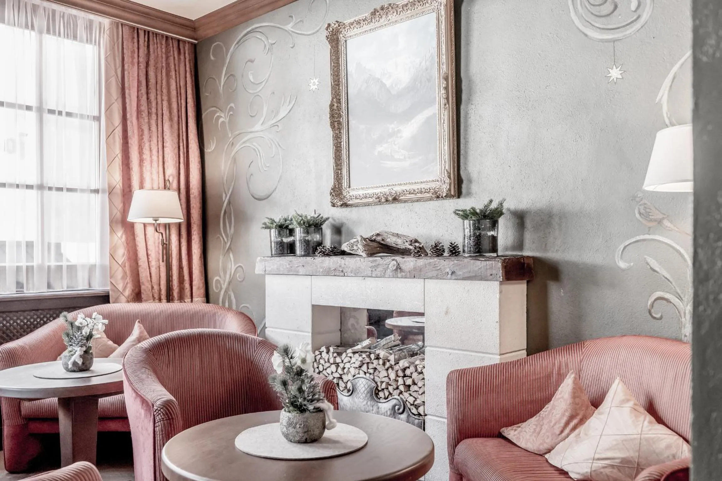 Lobby or reception in Hotel Garni Caroline