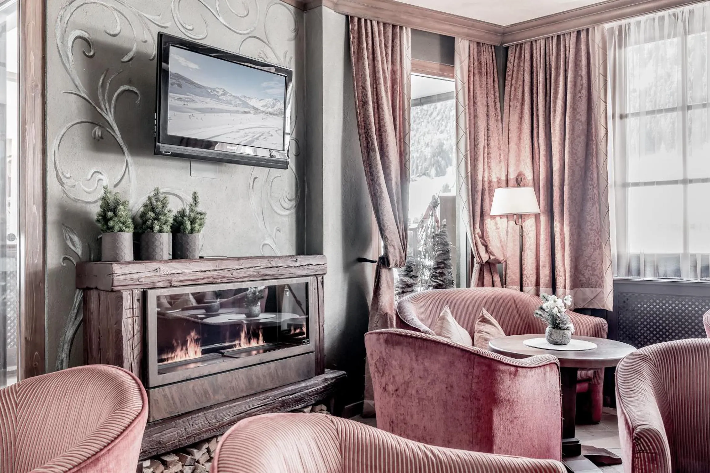 Lobby or reception in Hotel Garni Caroline