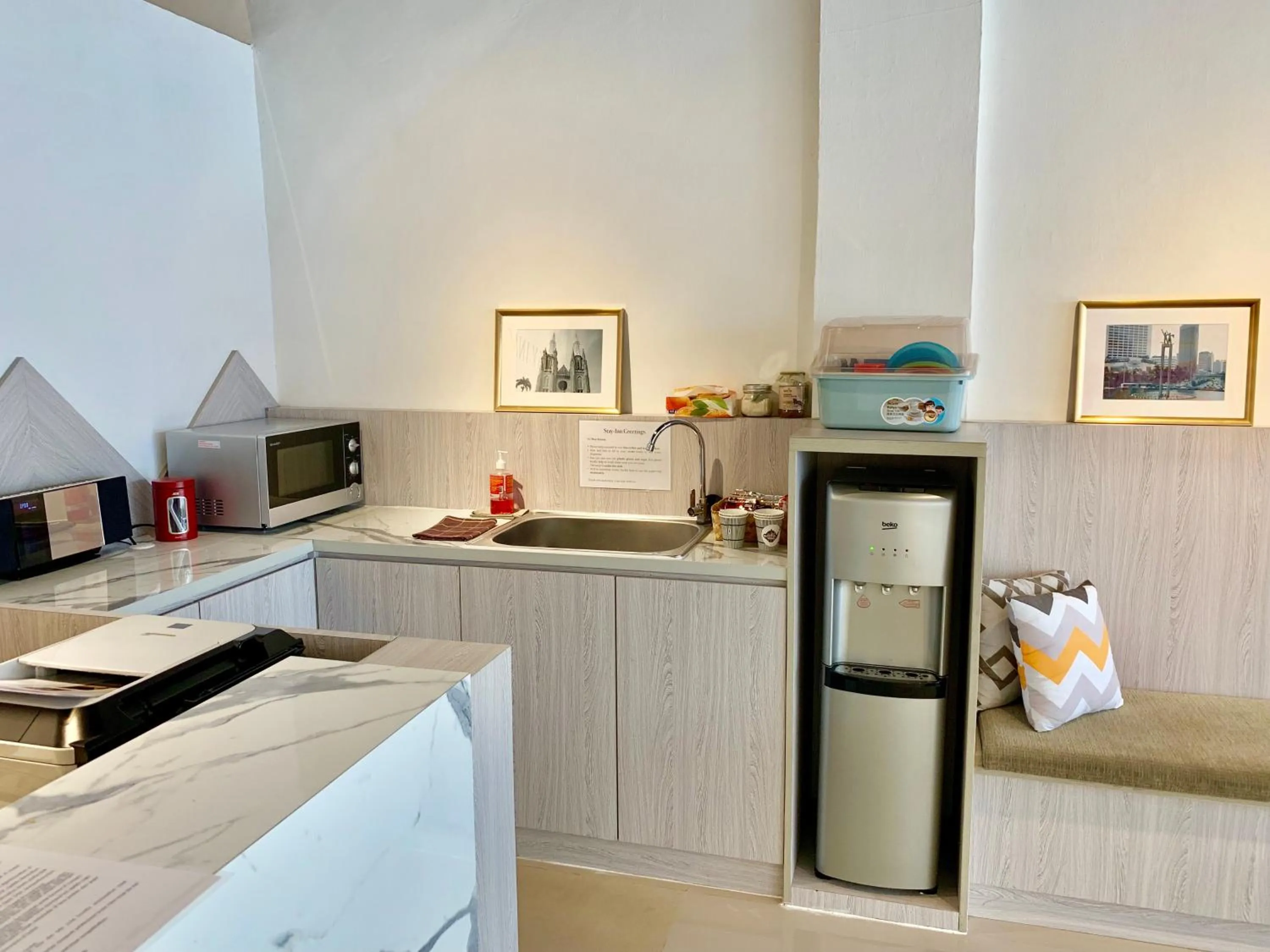 Kitchen or kitchenette in Stay Inn Hostel Jakarta
