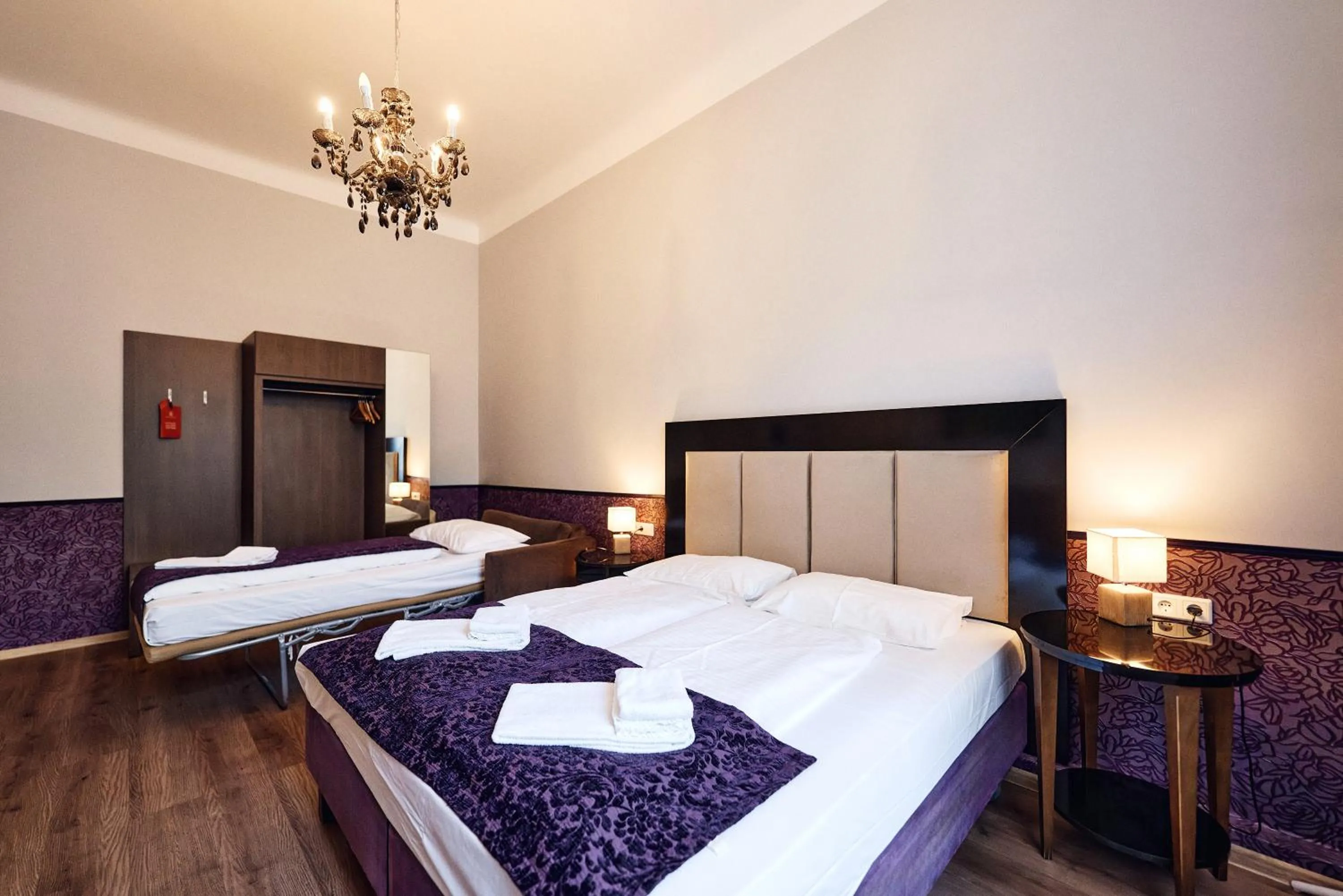 Bed in Hotel Pension Baron am Schottentor