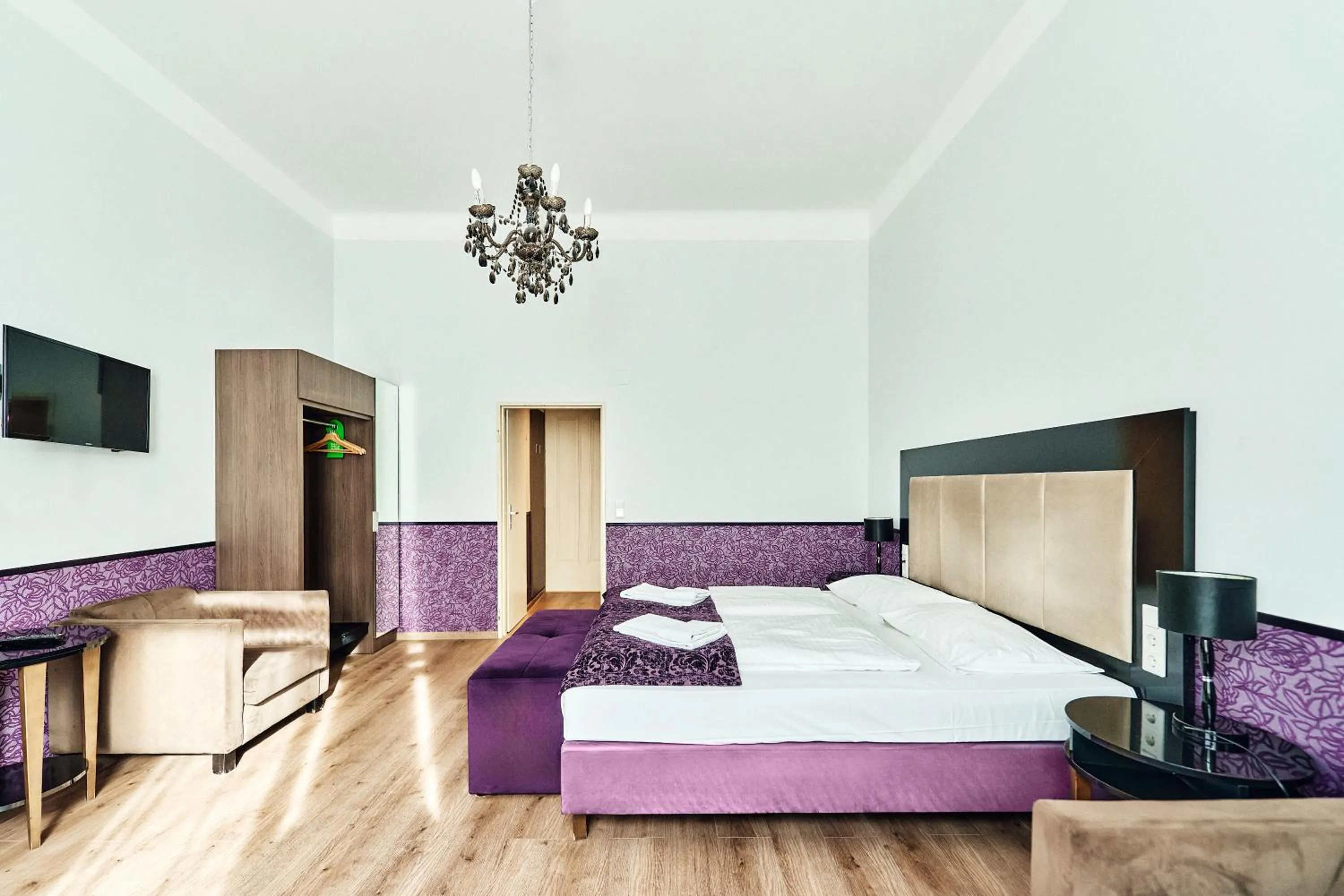 Bed in Hotel Pension Baron am Schottentor