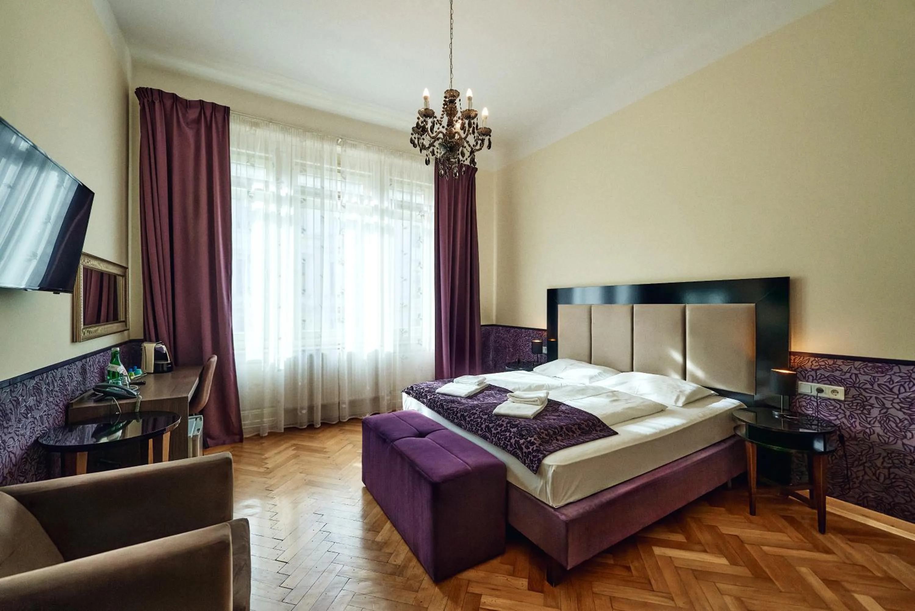 Bed in Hotel Pension Baron am Schottentor