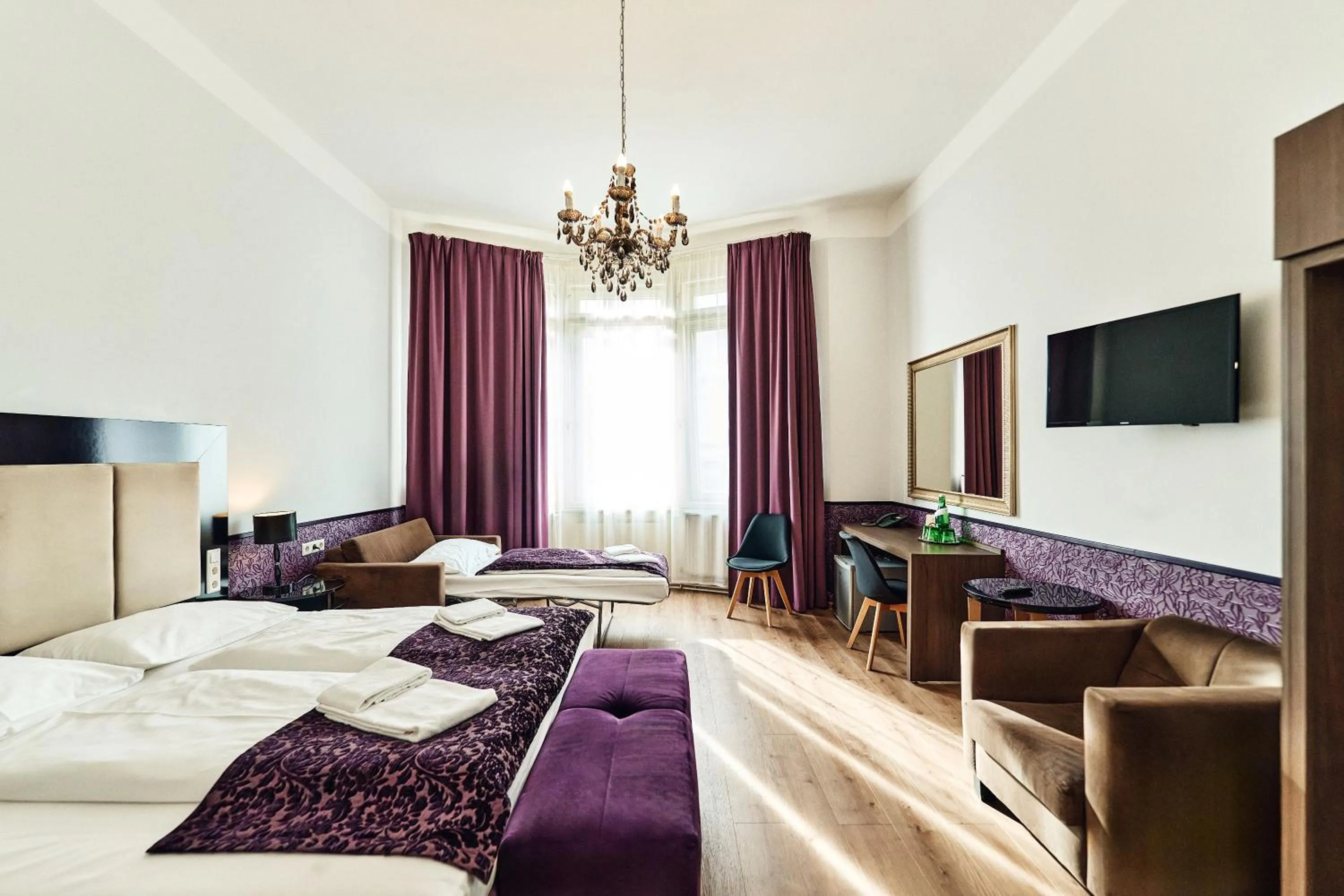 Bed in Hotel Pension Baron am Schottentor