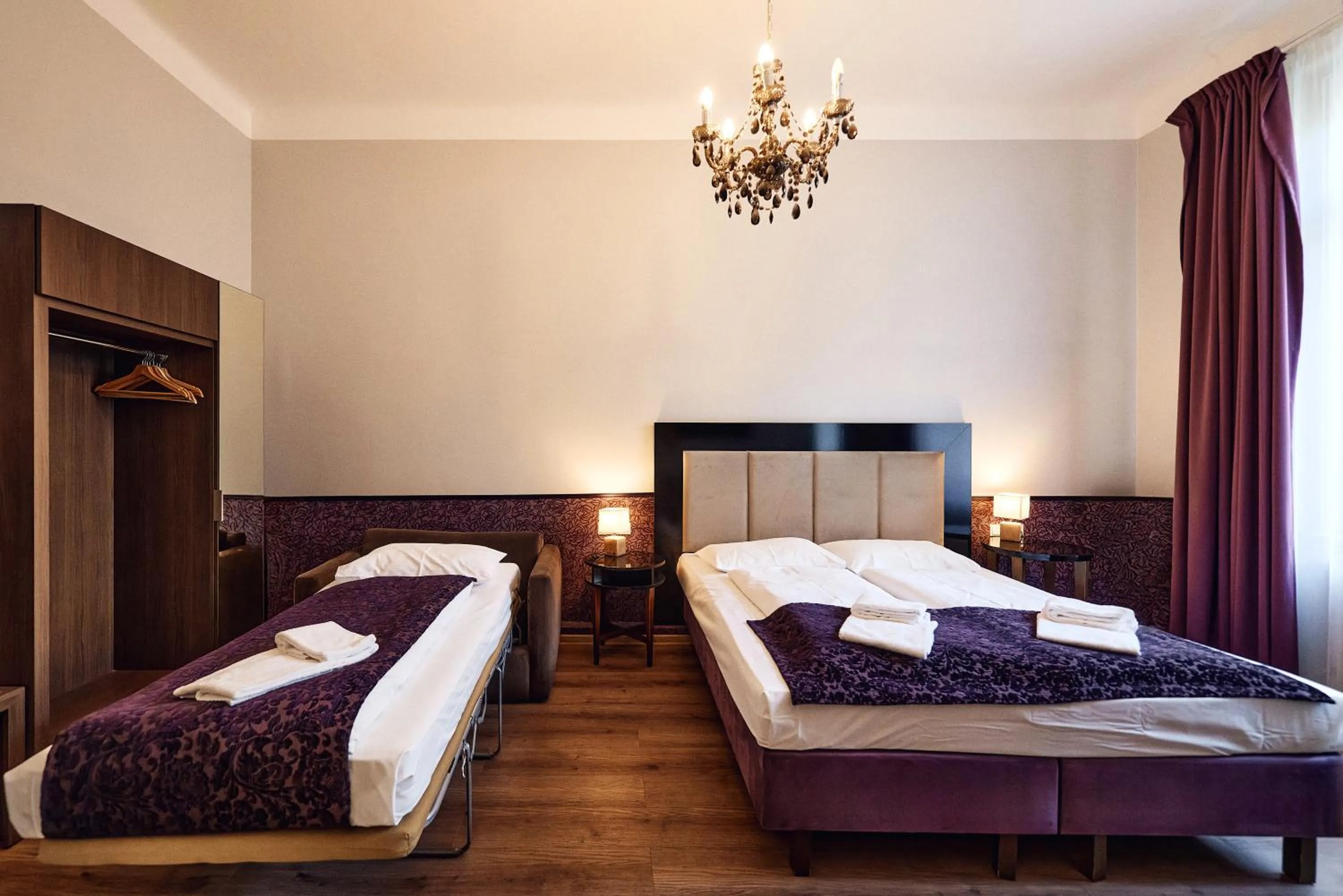 Bed in Hotel Pension Baron am Schottentor