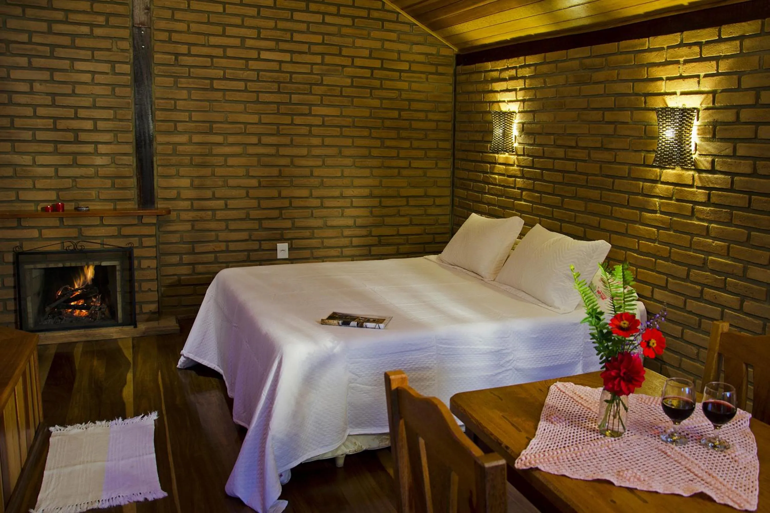 Bed in Pousada Vista Bonita