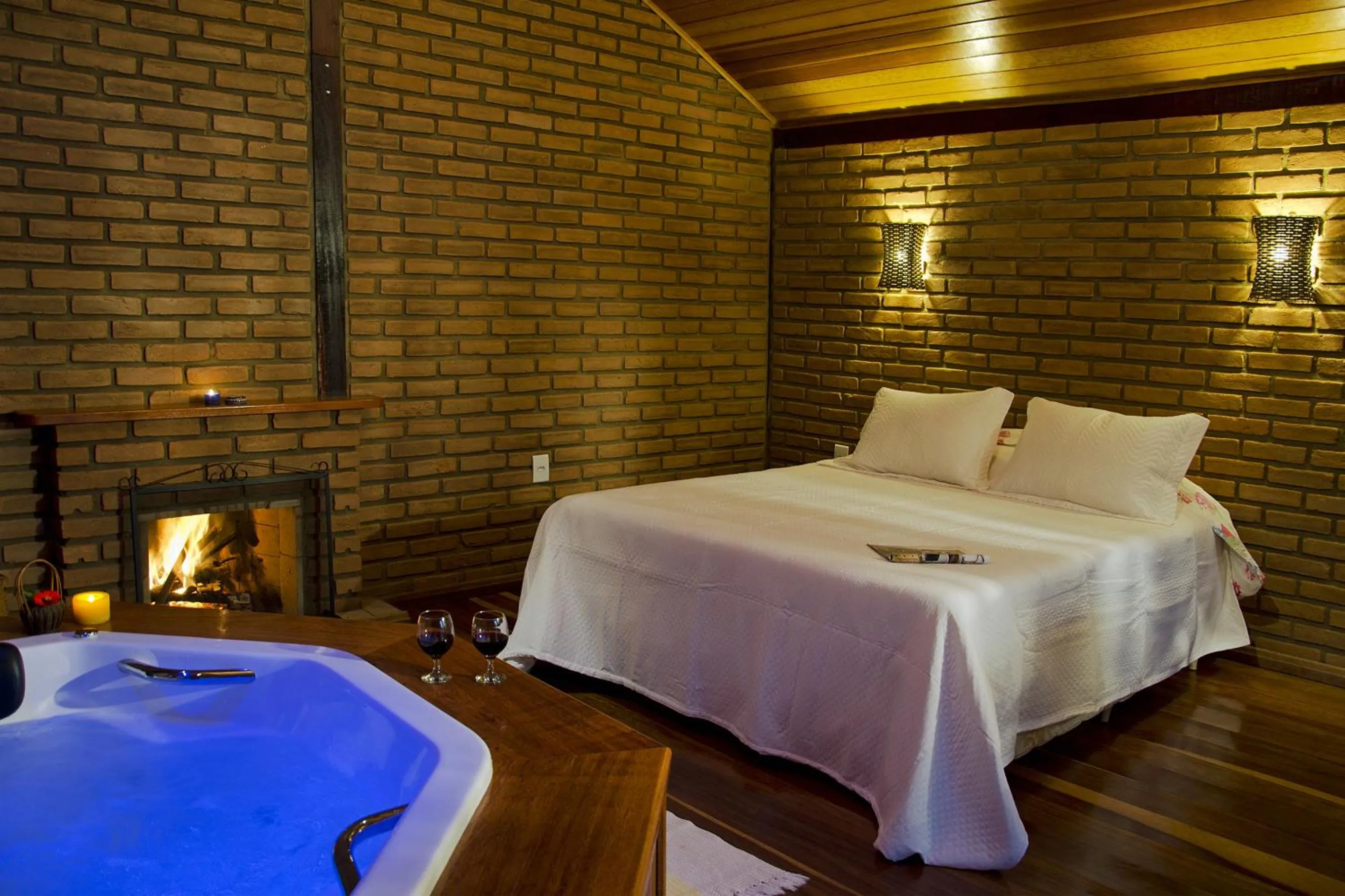 Bed in Pousada Vista Bonita