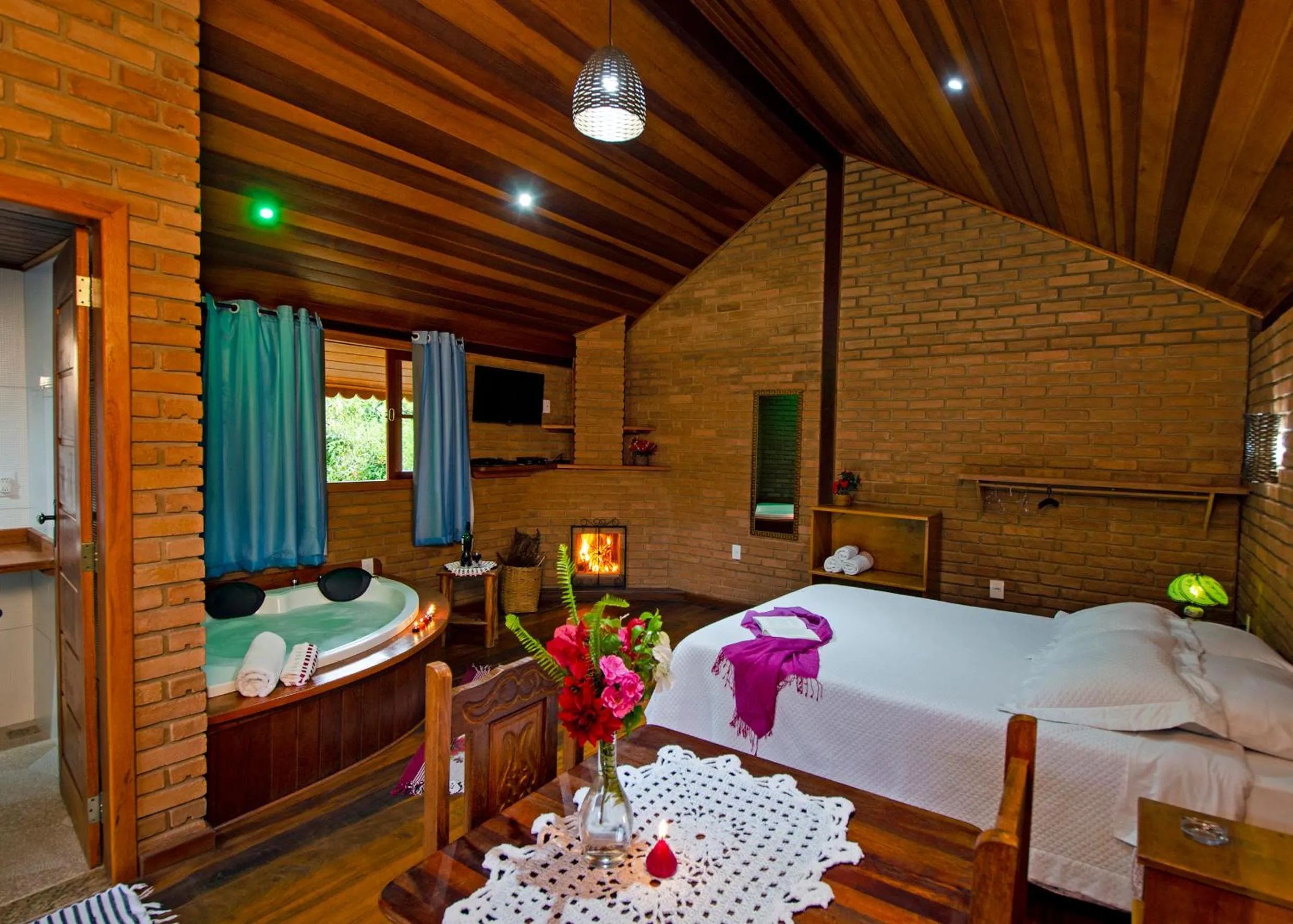 Bed in Pousada Vista Bonita