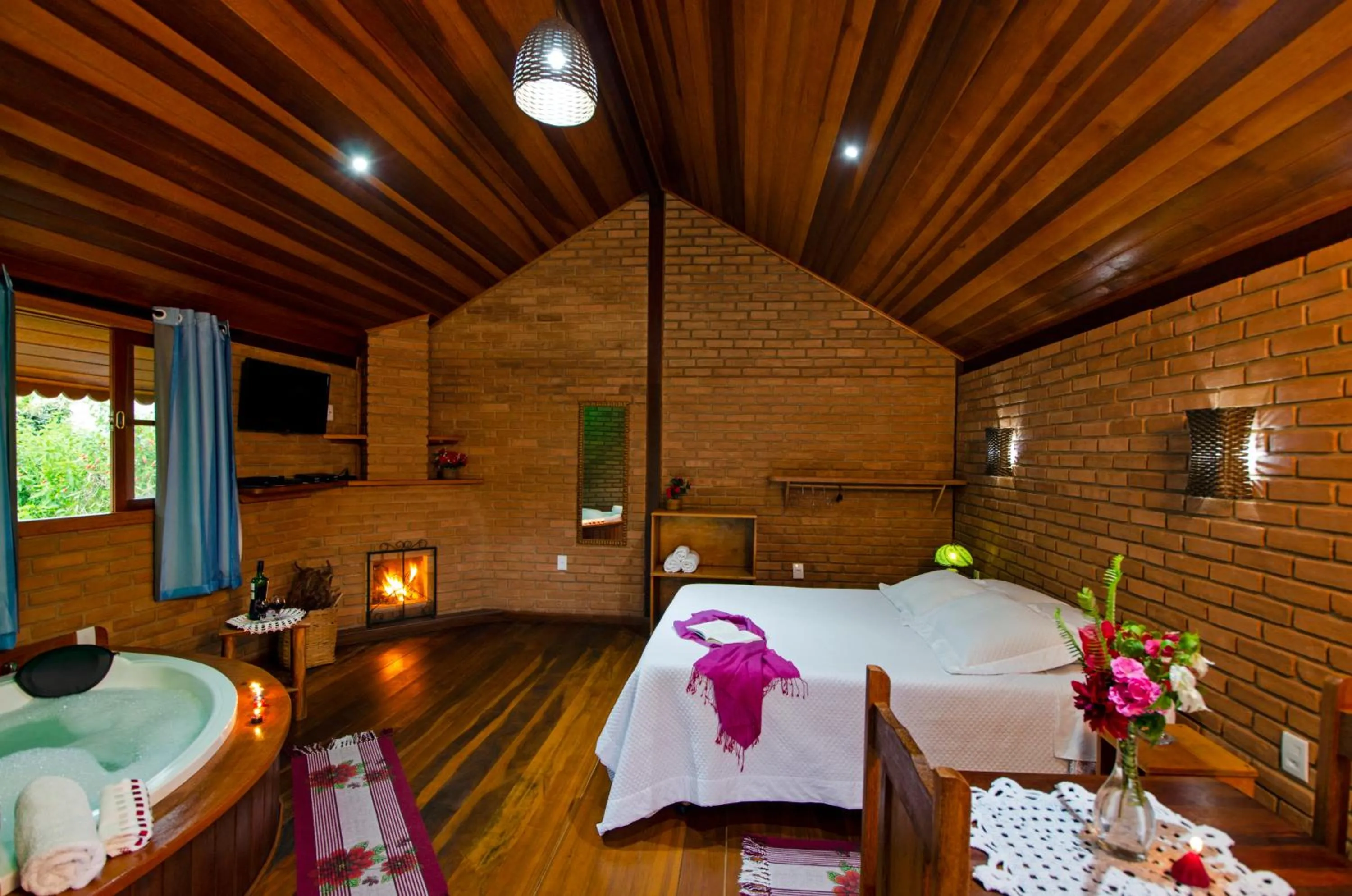 Bed in Pousada Vista Bonita