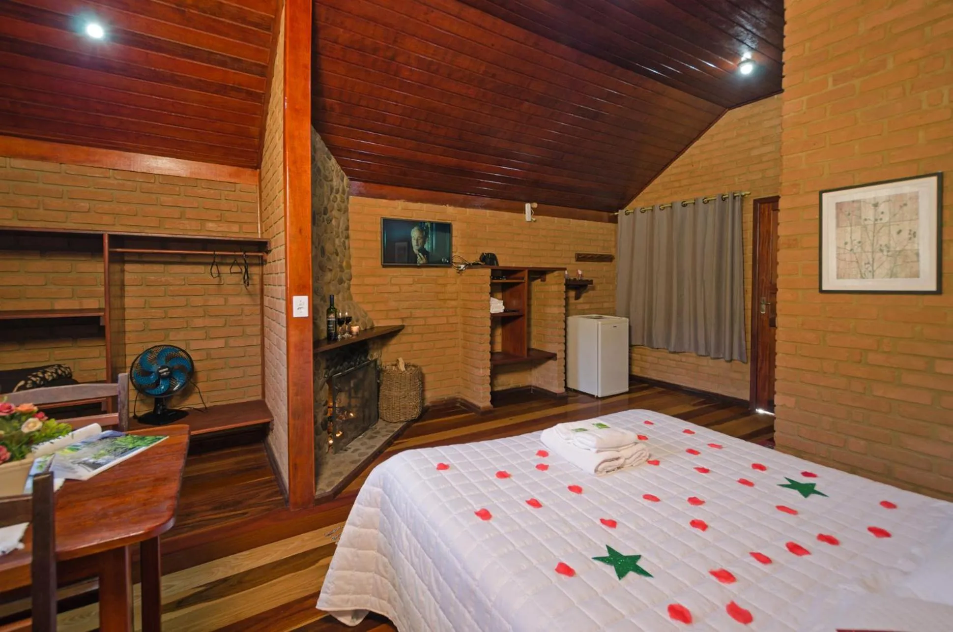 Bed in Pousada Vista Bonita