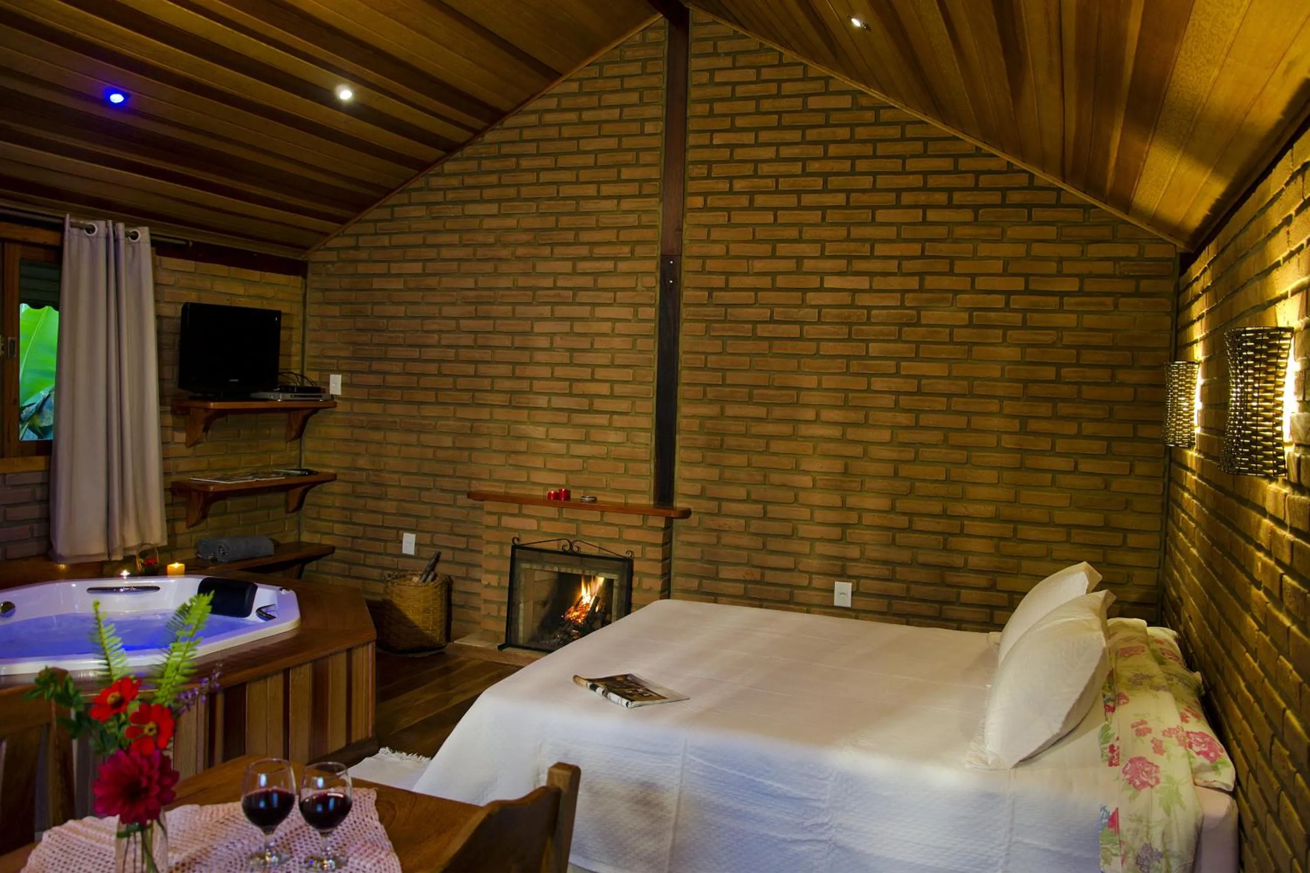 Bed in Pousada Vista Bonita