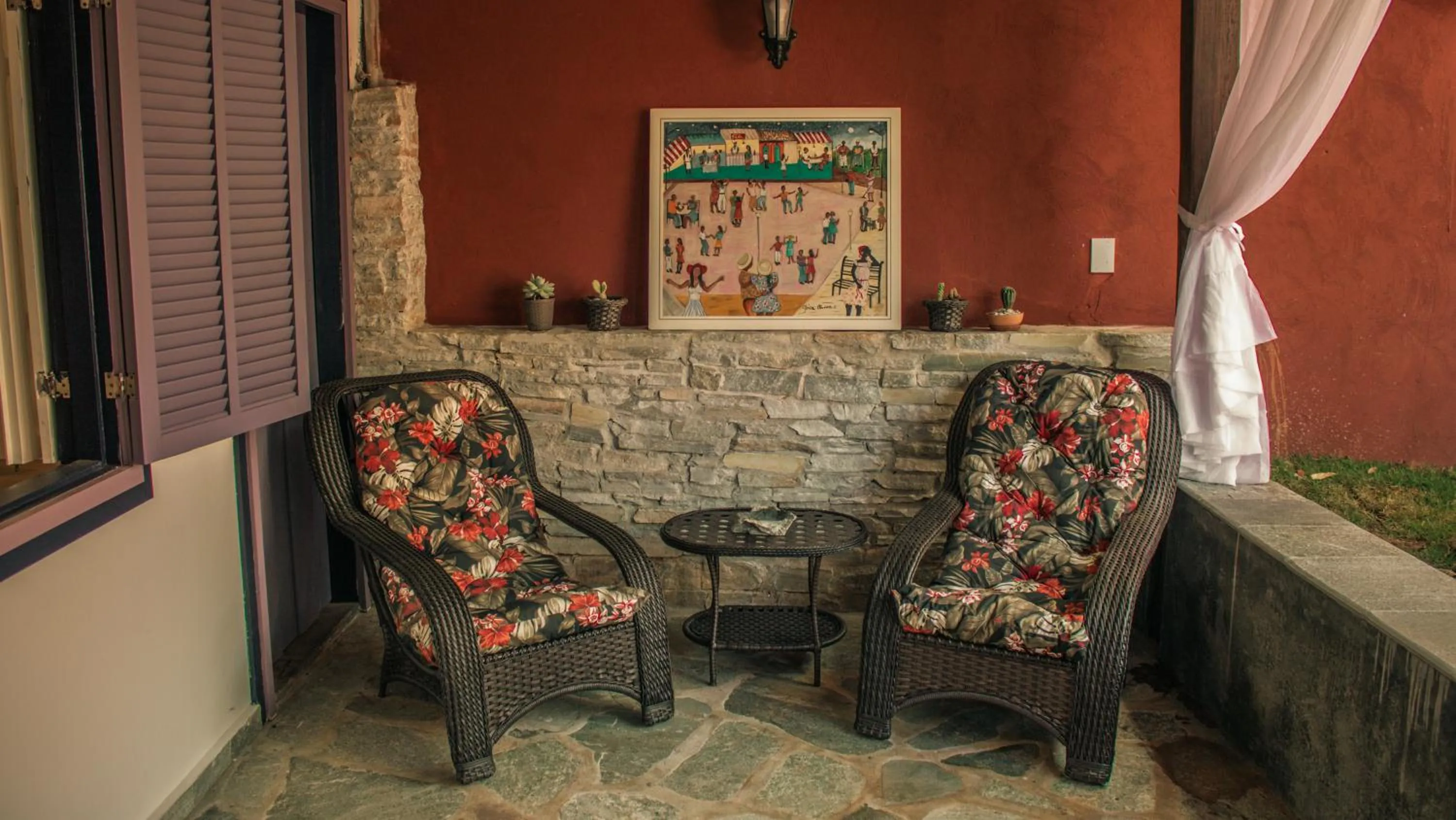Living room in Chalés Terraviva