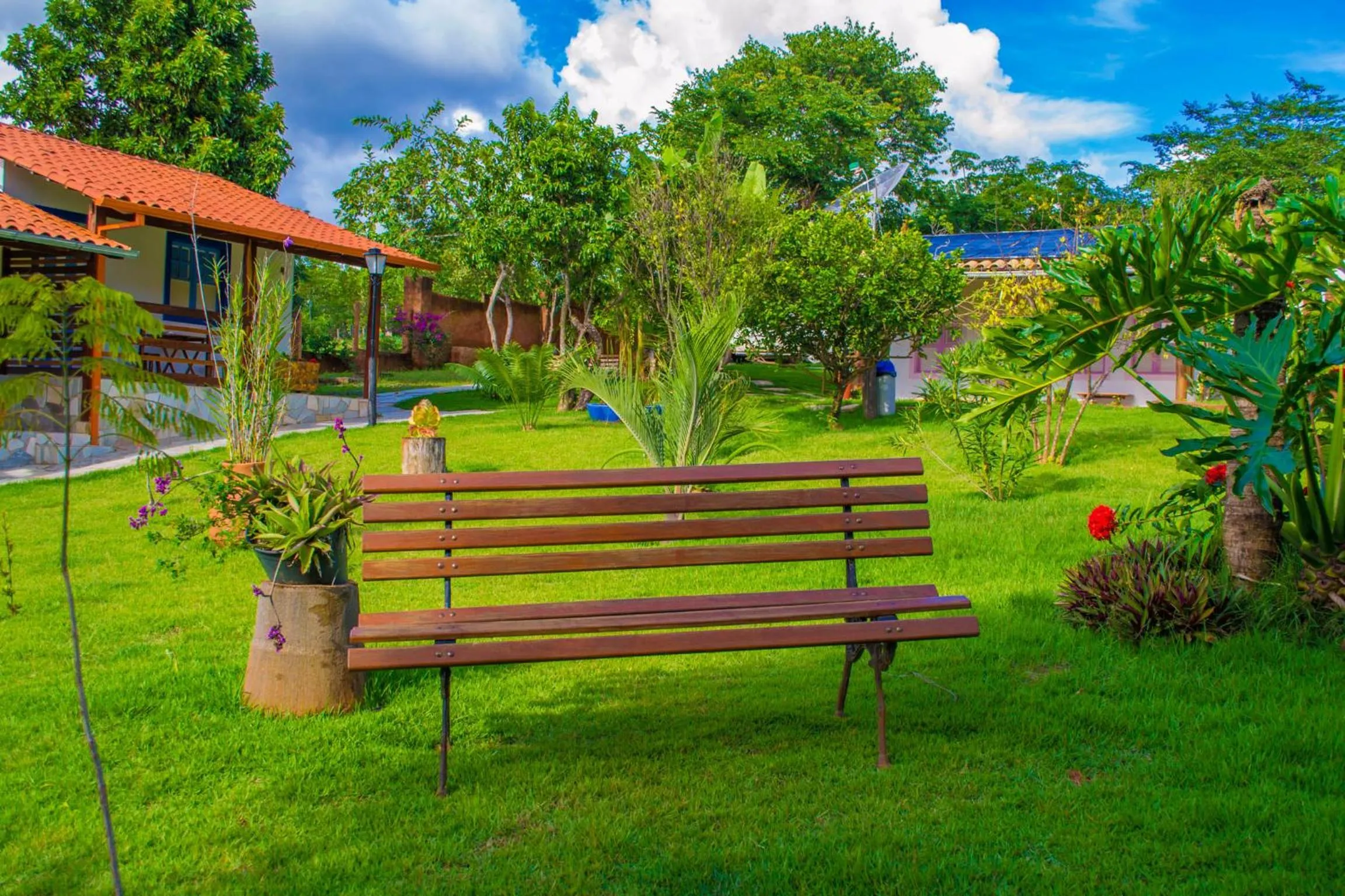 Garden view in Chalés Terraviva