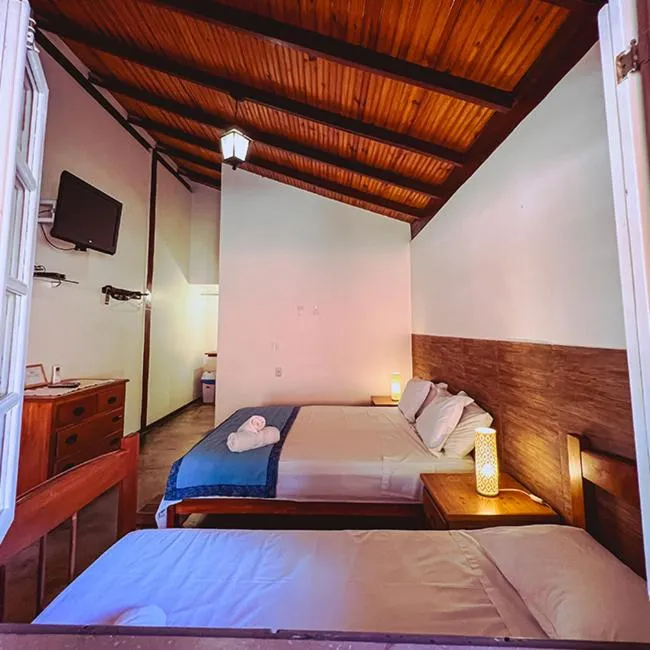 Bedroom, Bed in Chalés Terraviva