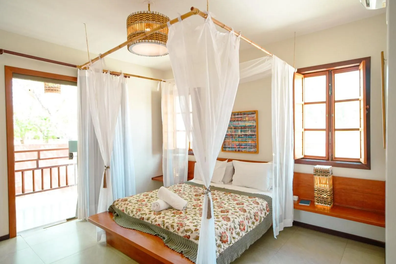 Bed in Chalés Terraviva