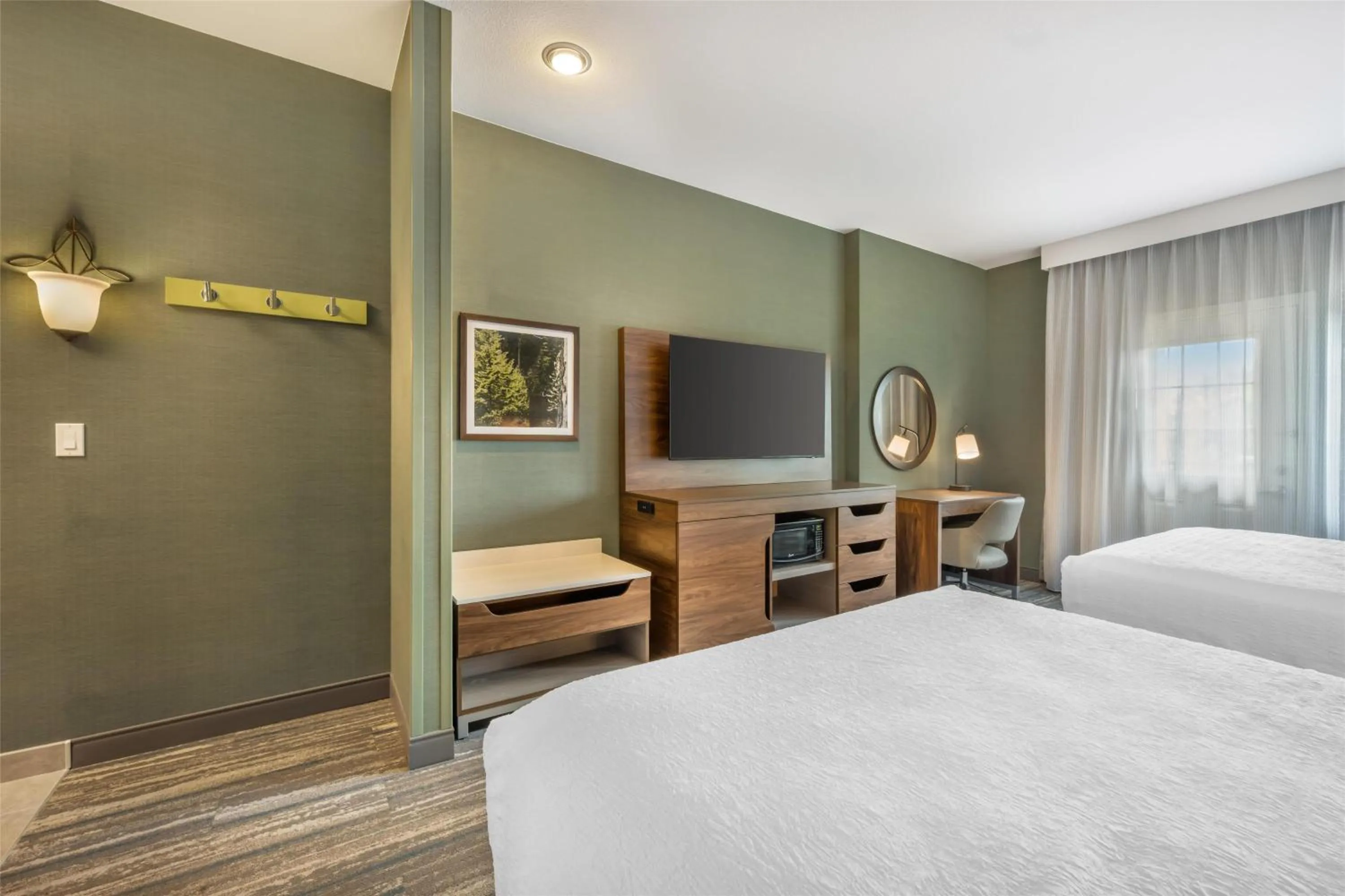 Bed in Hampton Inn and Suites Coeur d'Alene