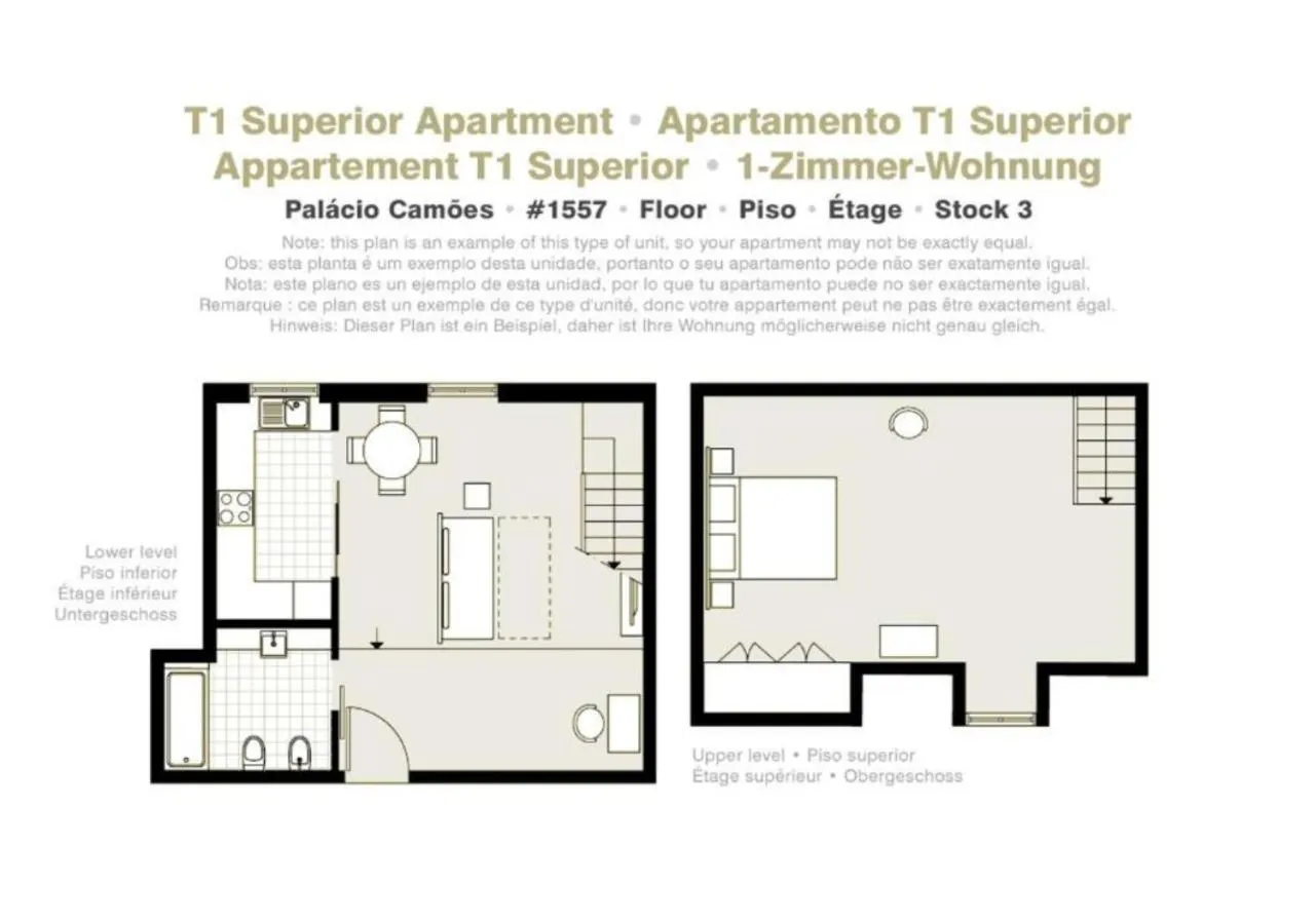 Floor plan in Palácio Camões - Lisbon Serviced Apartments