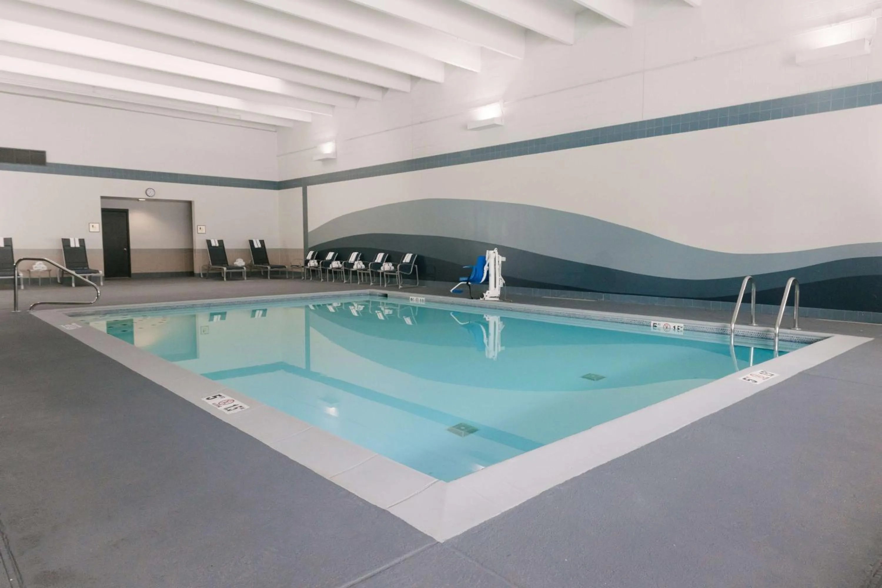 Pool view in DoubleTree by Hilton Lansing