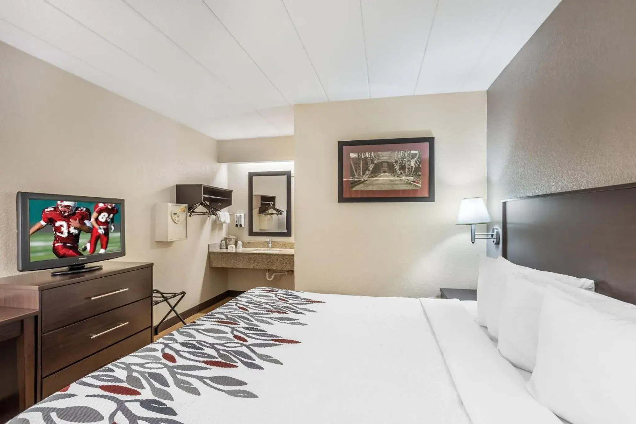 Standard Room with One Double Bed Disability Access Smoke Free in Red Roof Inn Danville, PA Standard Room with One Double Bed Disability Access Smoke Free in Red Roof Inn Danville, PA