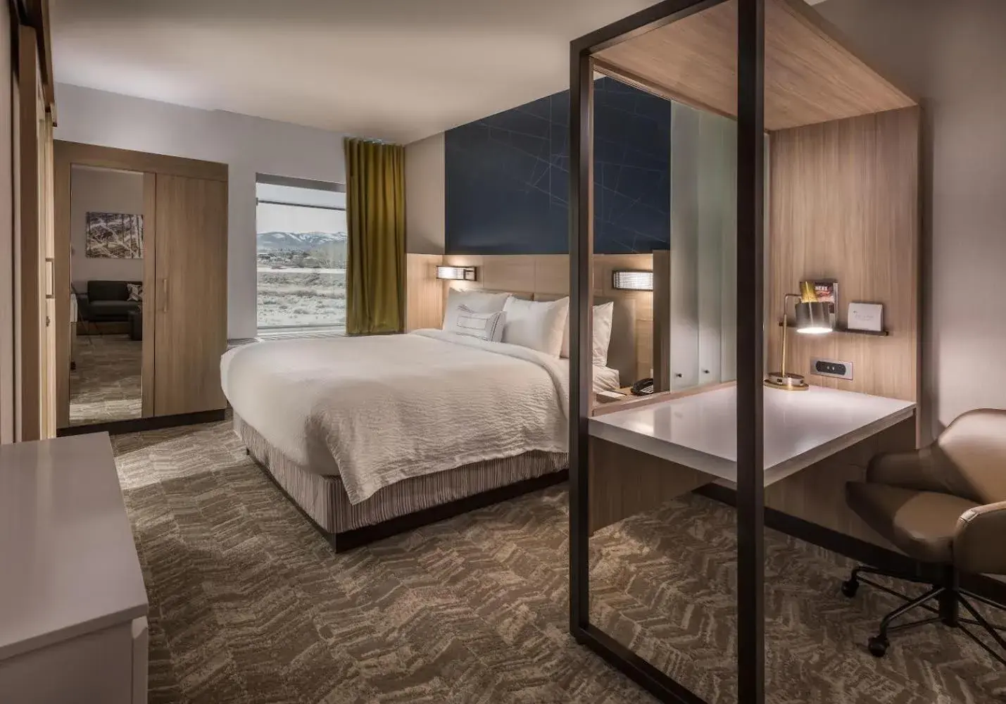 King Suite with Sofa Bed - Hearing Accessible in SpringHill Suites by Marriott Reno King Suite with Sofa Bed - Hearing Accessible in SpringHill Suites by Marriott Reno