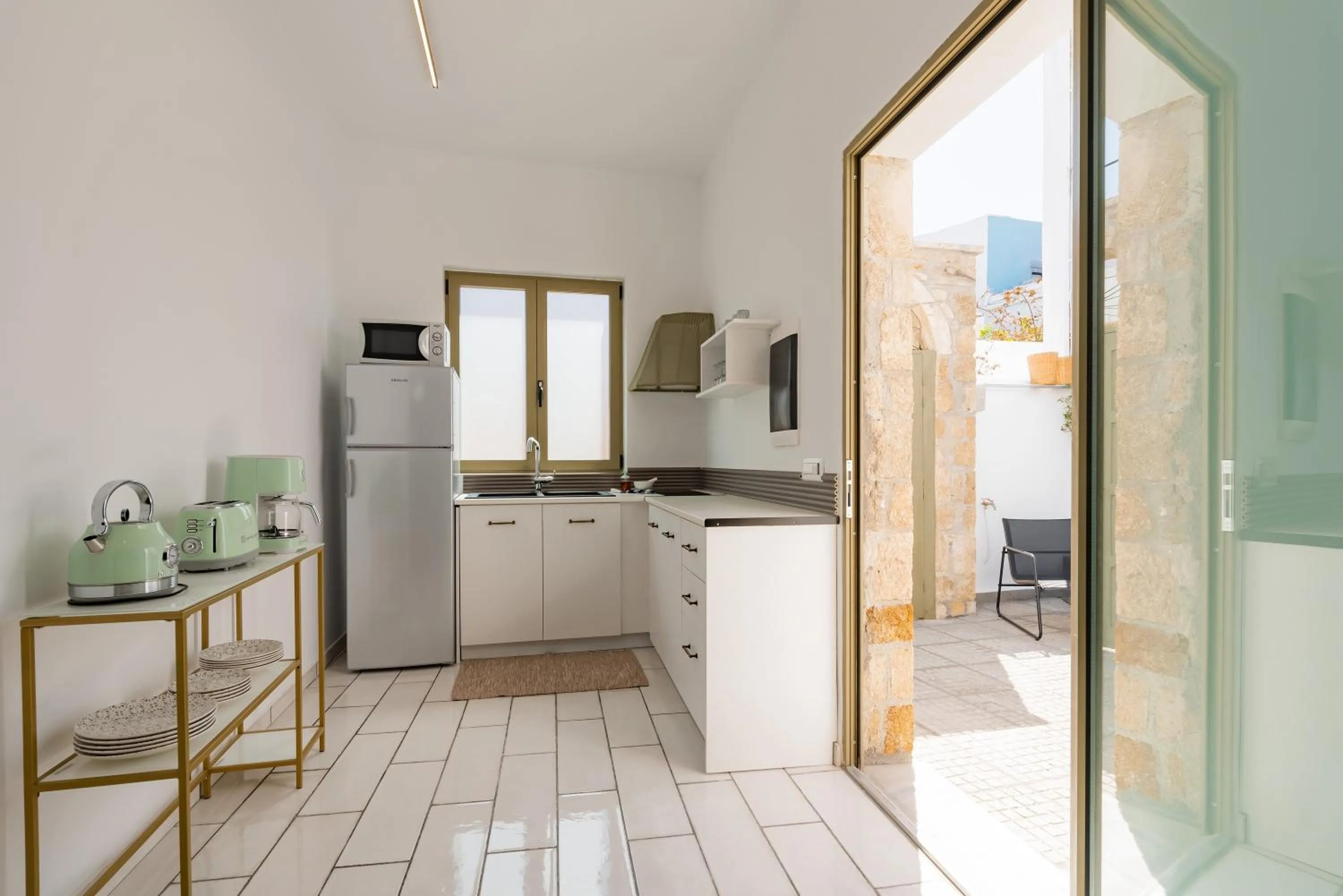 Kitchen or kitchenette in Lefka Hotel & Apartments