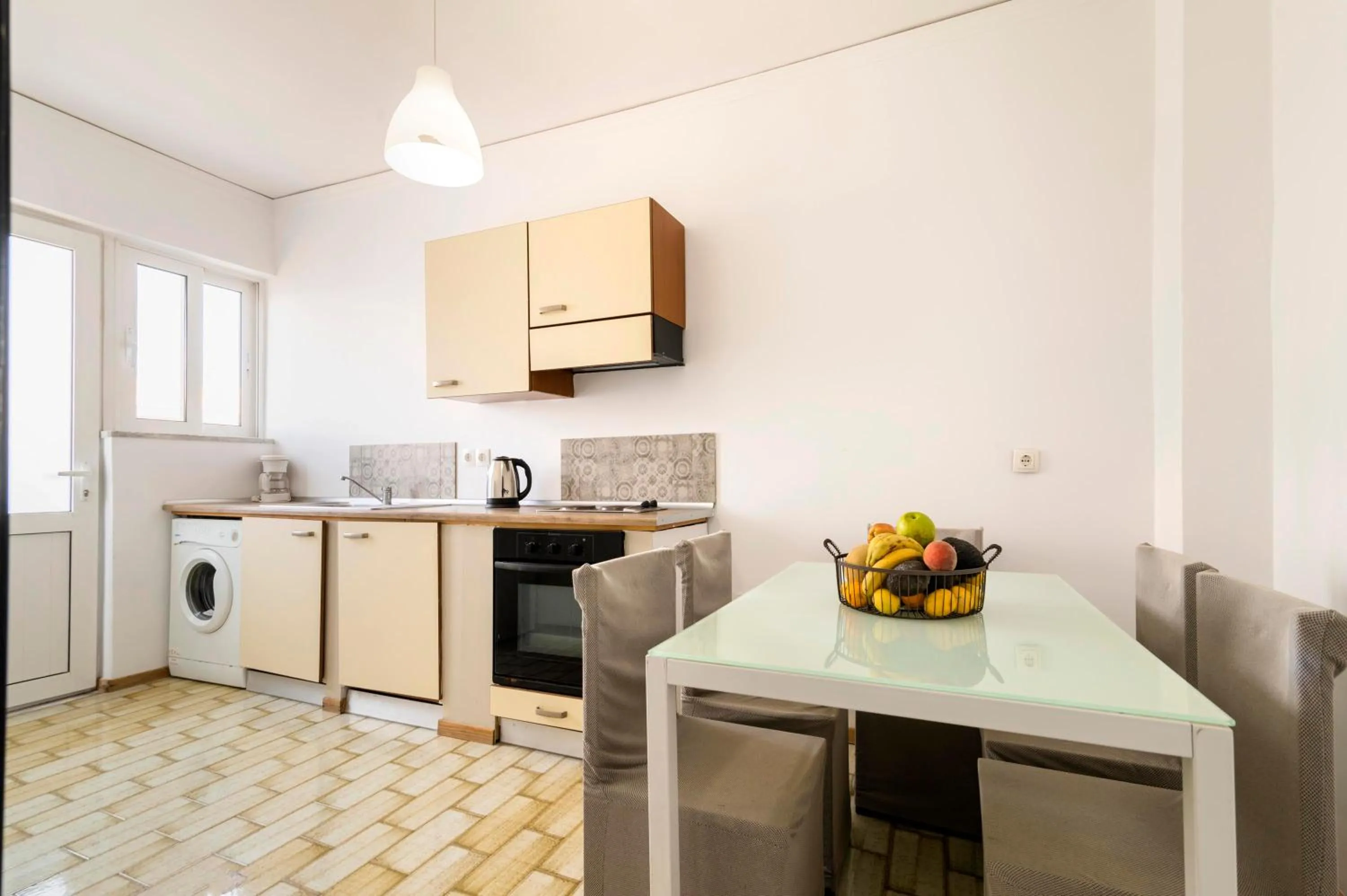 Kitchen or kitchenette in Lefka Hotel & Apartments