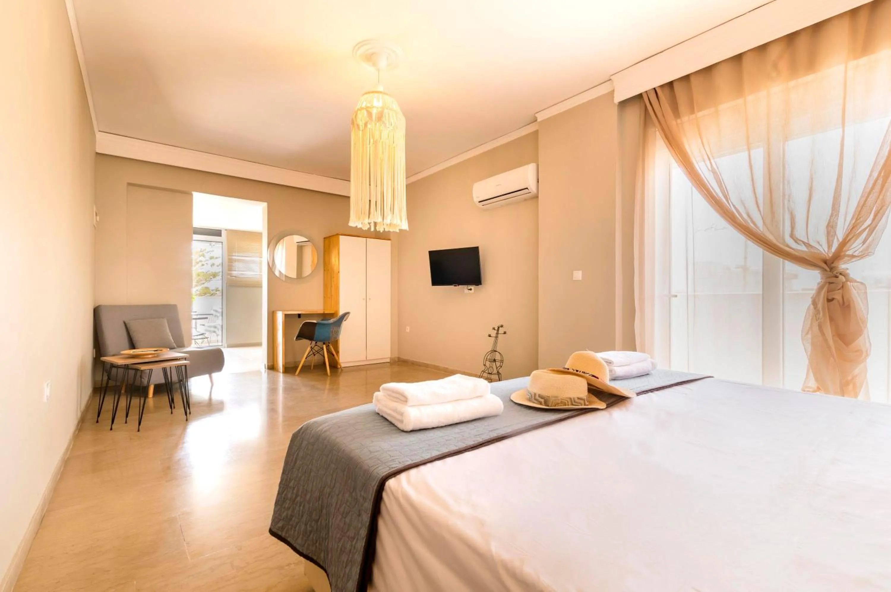 Bed in Lefka Hotel & Apartments