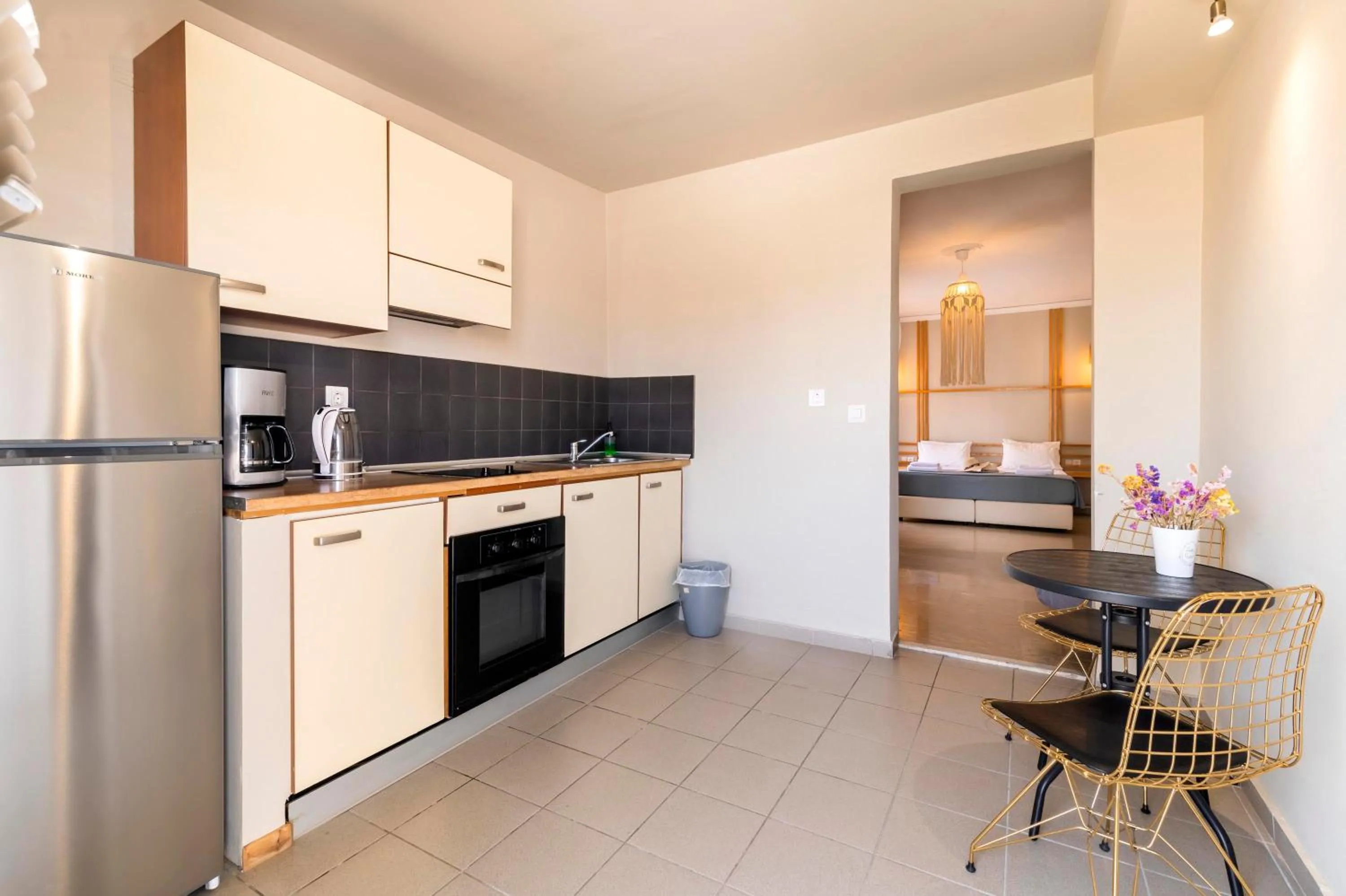 Kitchen or kitchenette in Lefka Hotel & Apartments