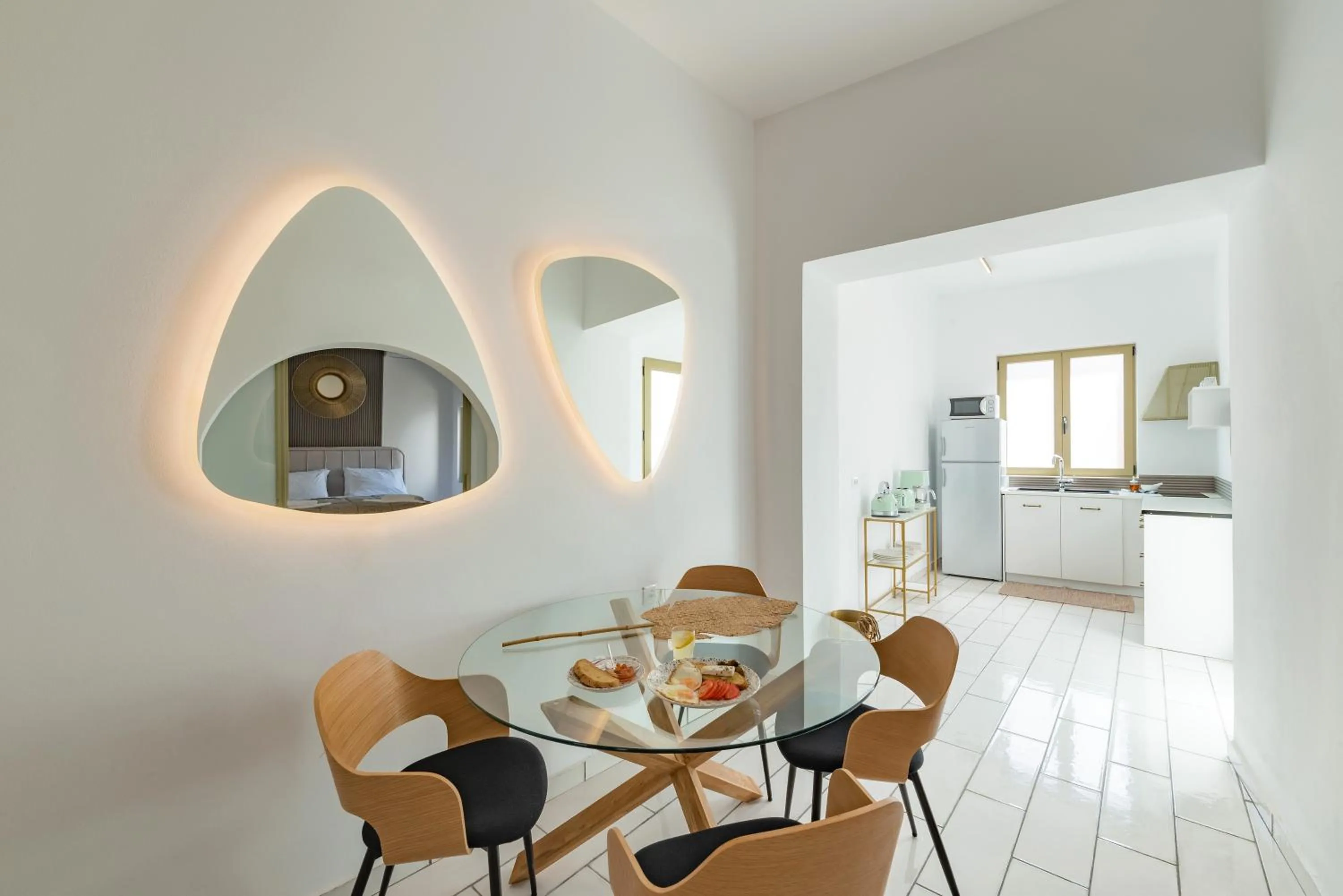 Kitchen or kitchenette in Lefka Hotel & Apartments