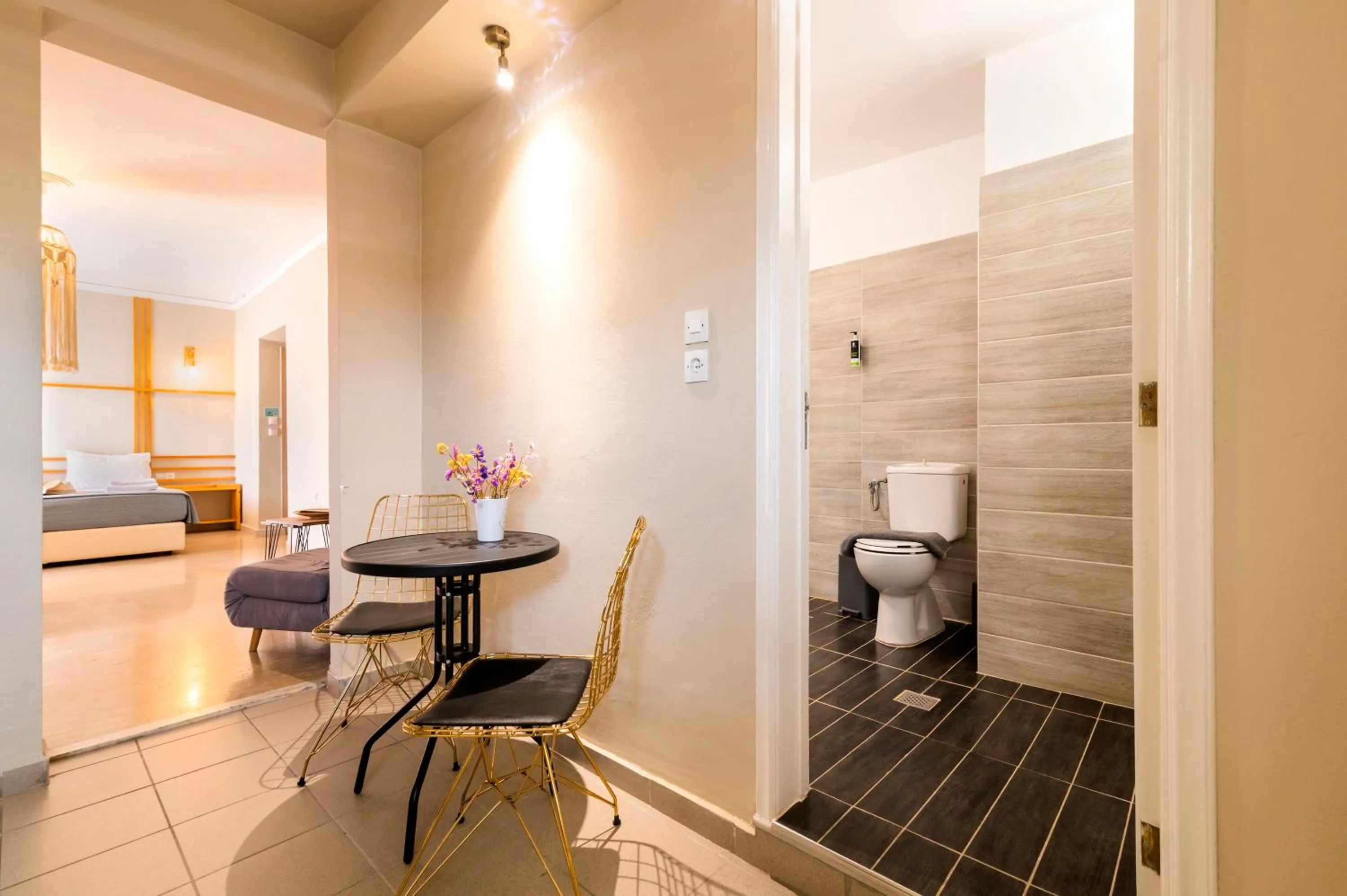 Kitchen or kitchenette in Lefka Hotel & Apartments