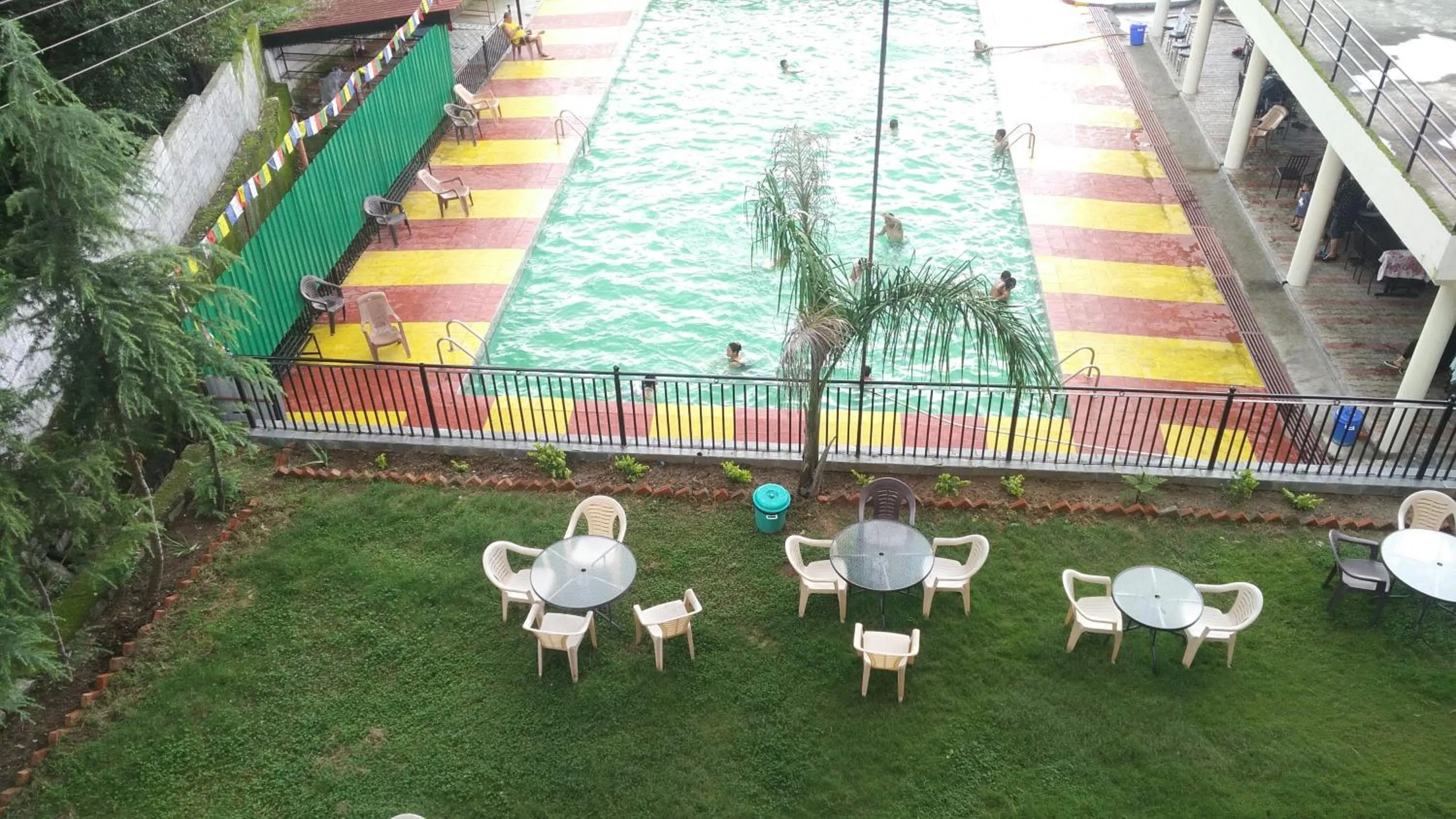 People in Highland Village Resort