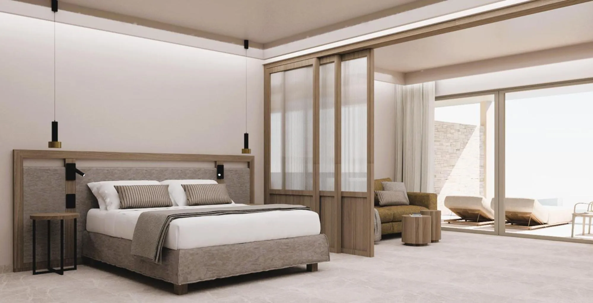 Swimming pool, Bed in Mitsis Bali Paradise