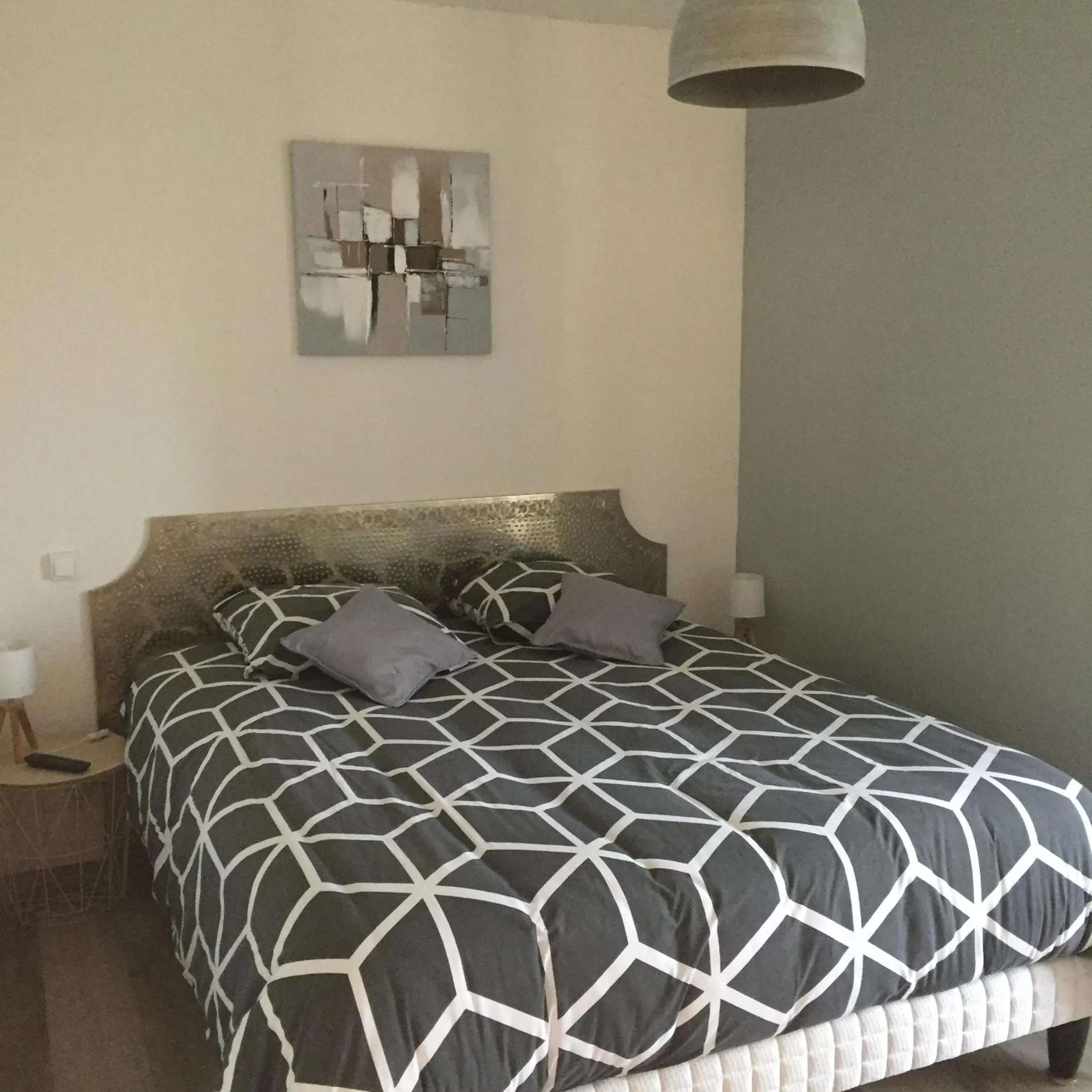 View (from property/room), Bed in Chambres D'hôtes le clos de la Bertinière petit déjeuner inclus