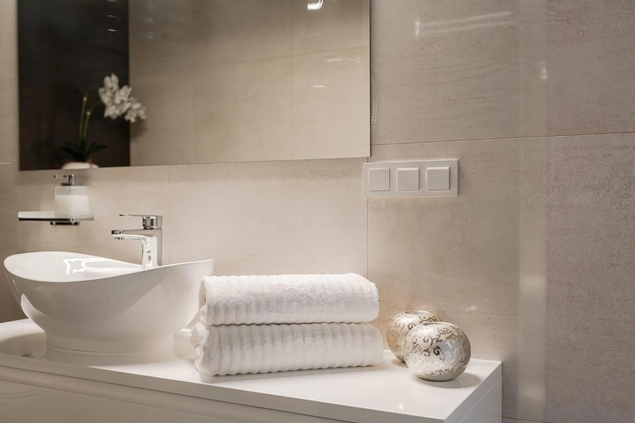 Bathroom in Art Apart River View Wrocław