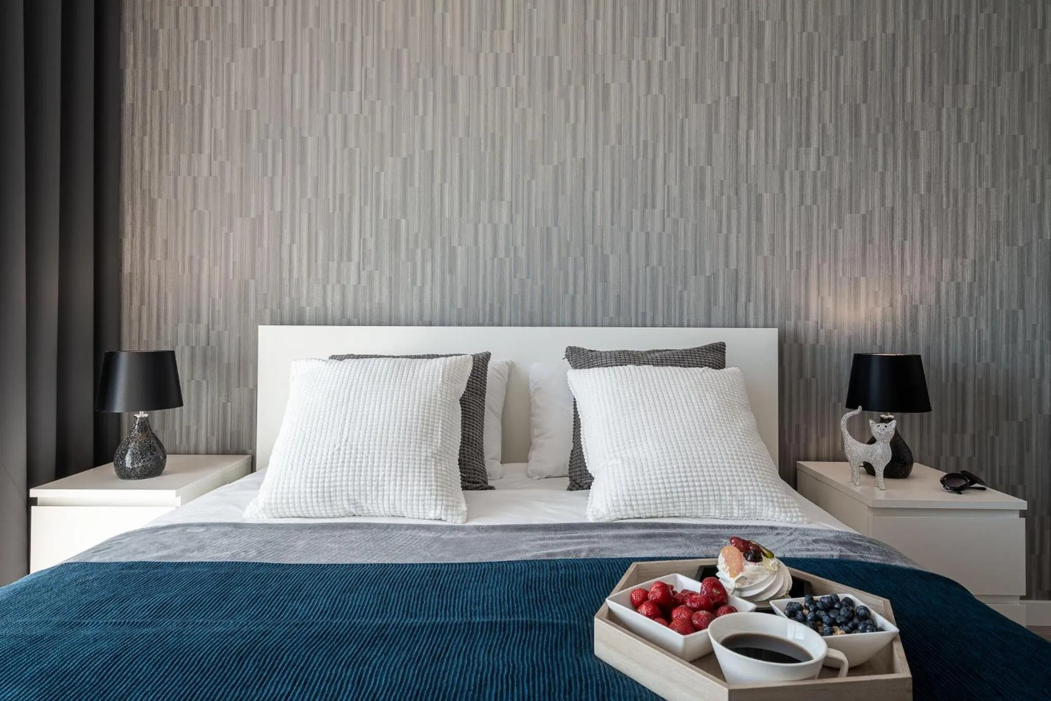 Bedroom, Bed in Art Apart River View Wrocław