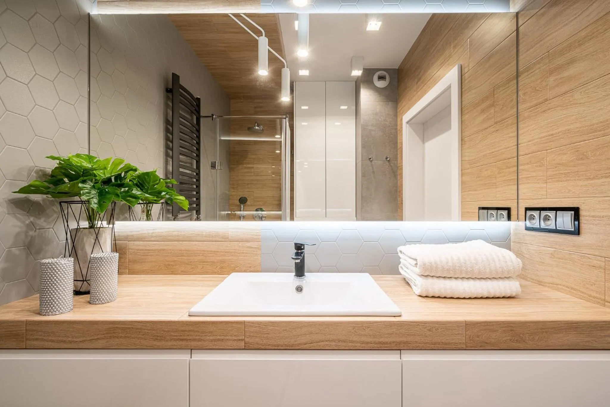 Bathroom in Art Apart River View Wrocław