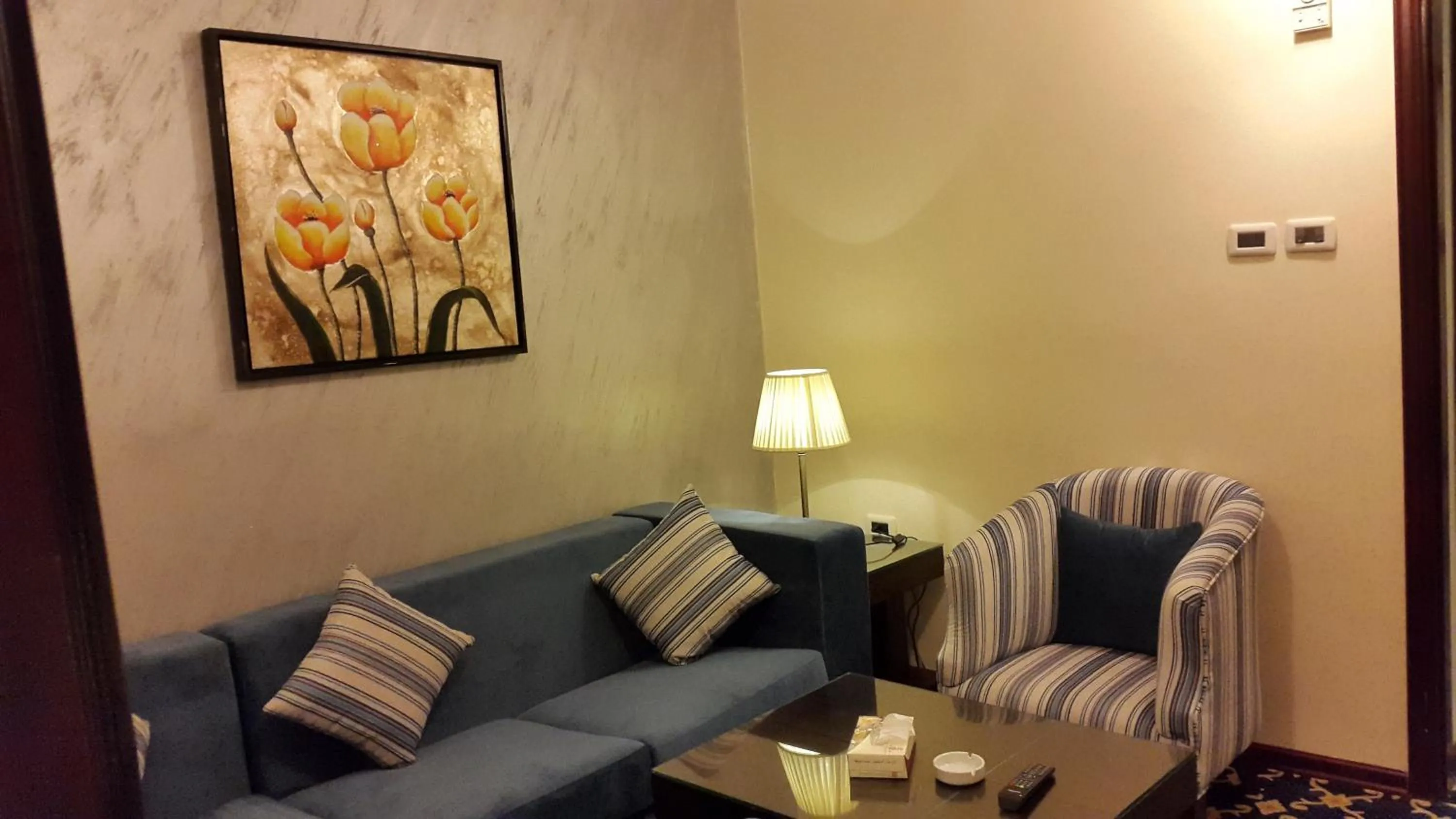 Seating area in Al Thuraya Hotel