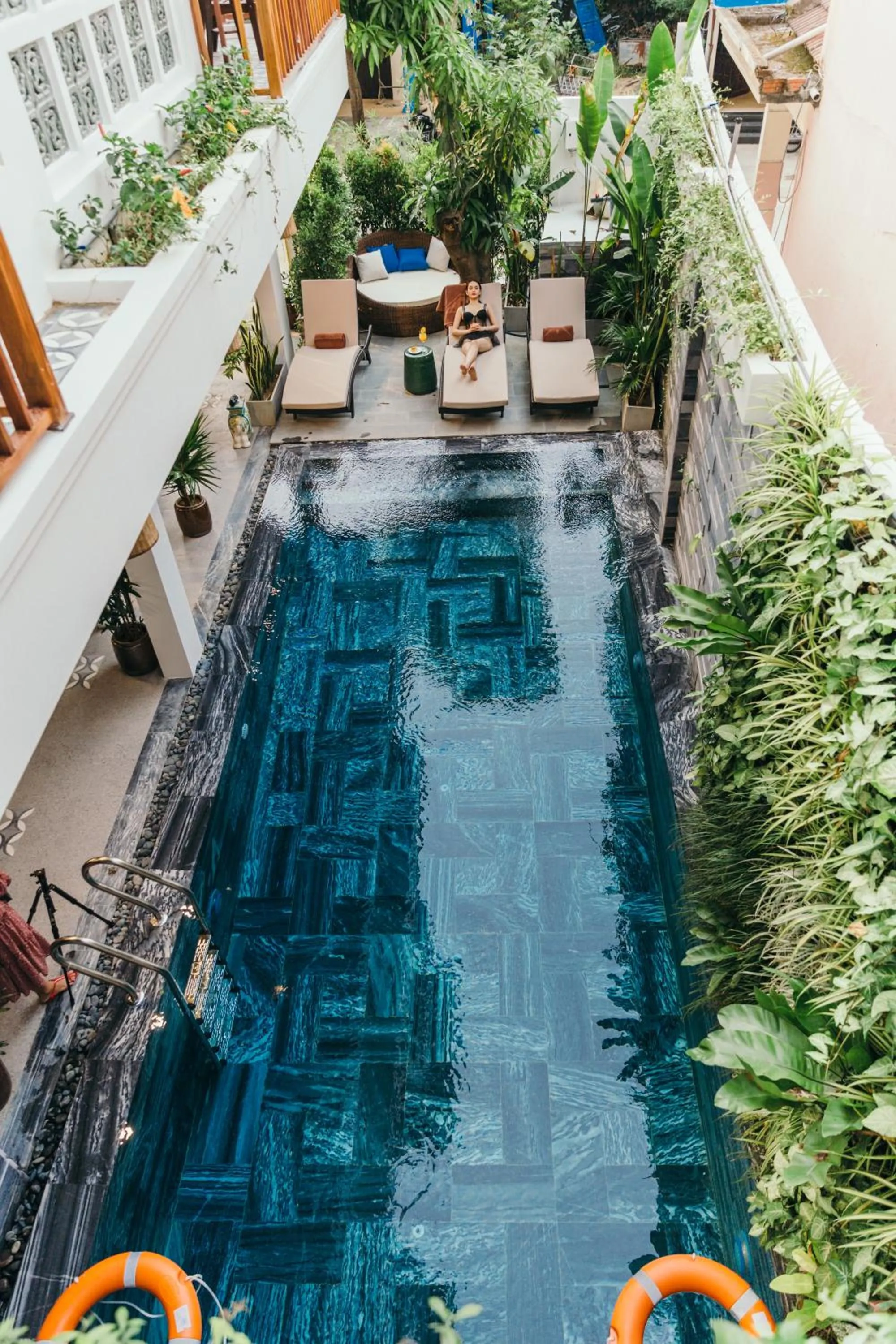 Pool view in La An Central Boutique Villa