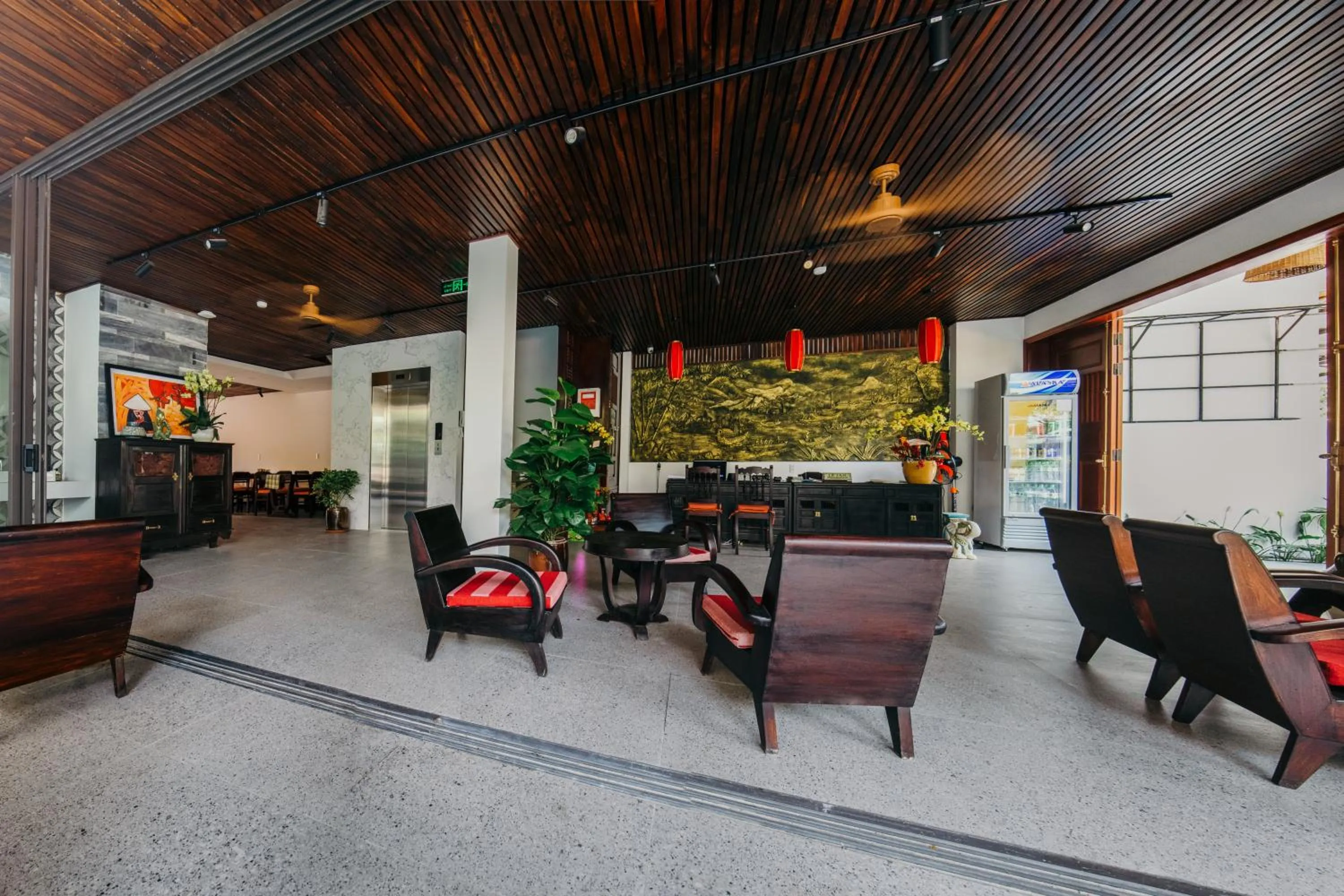 Lobby or reception in La An Central Boutique Villa