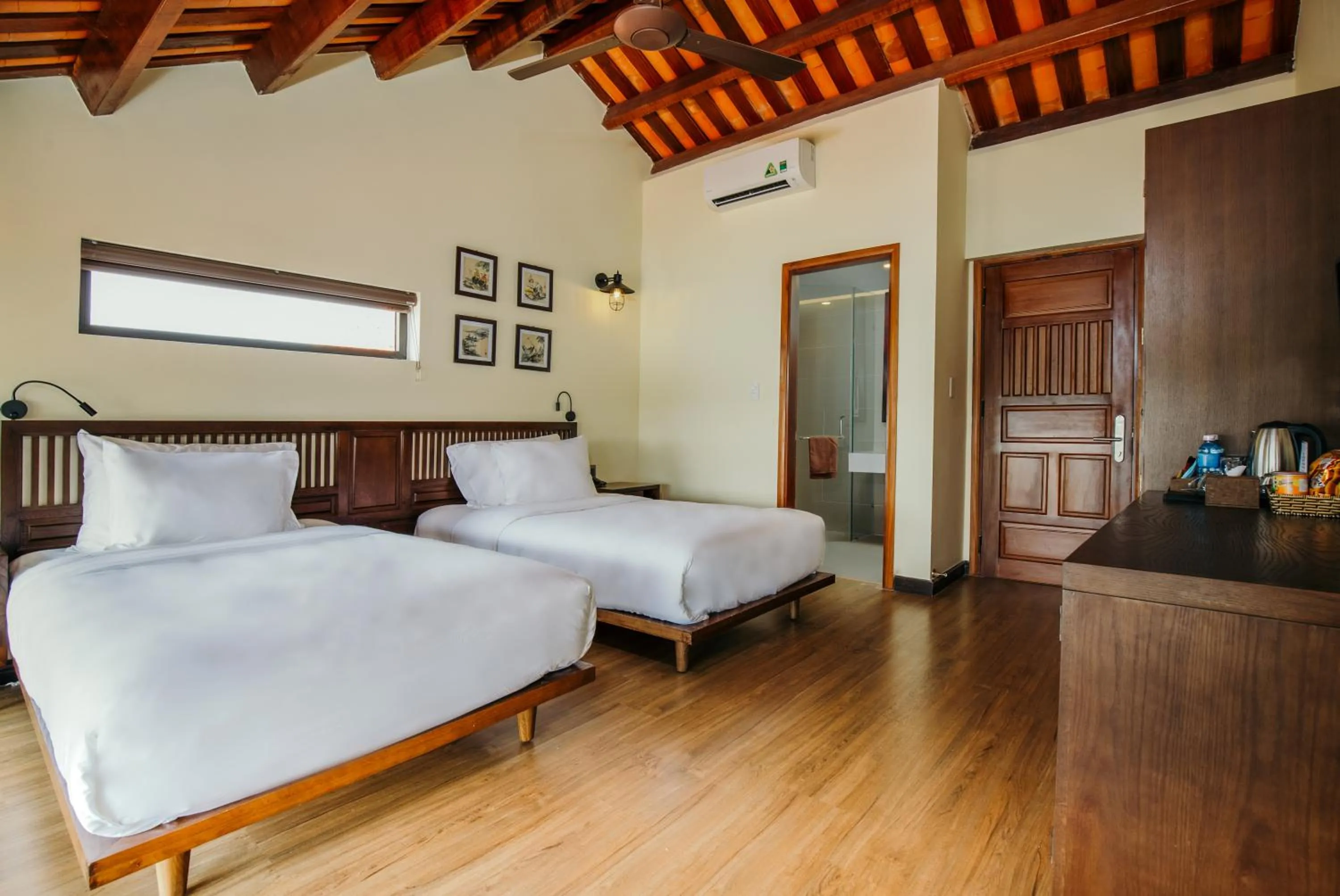 Bedroom, Bed in La An Central Boutique Villa