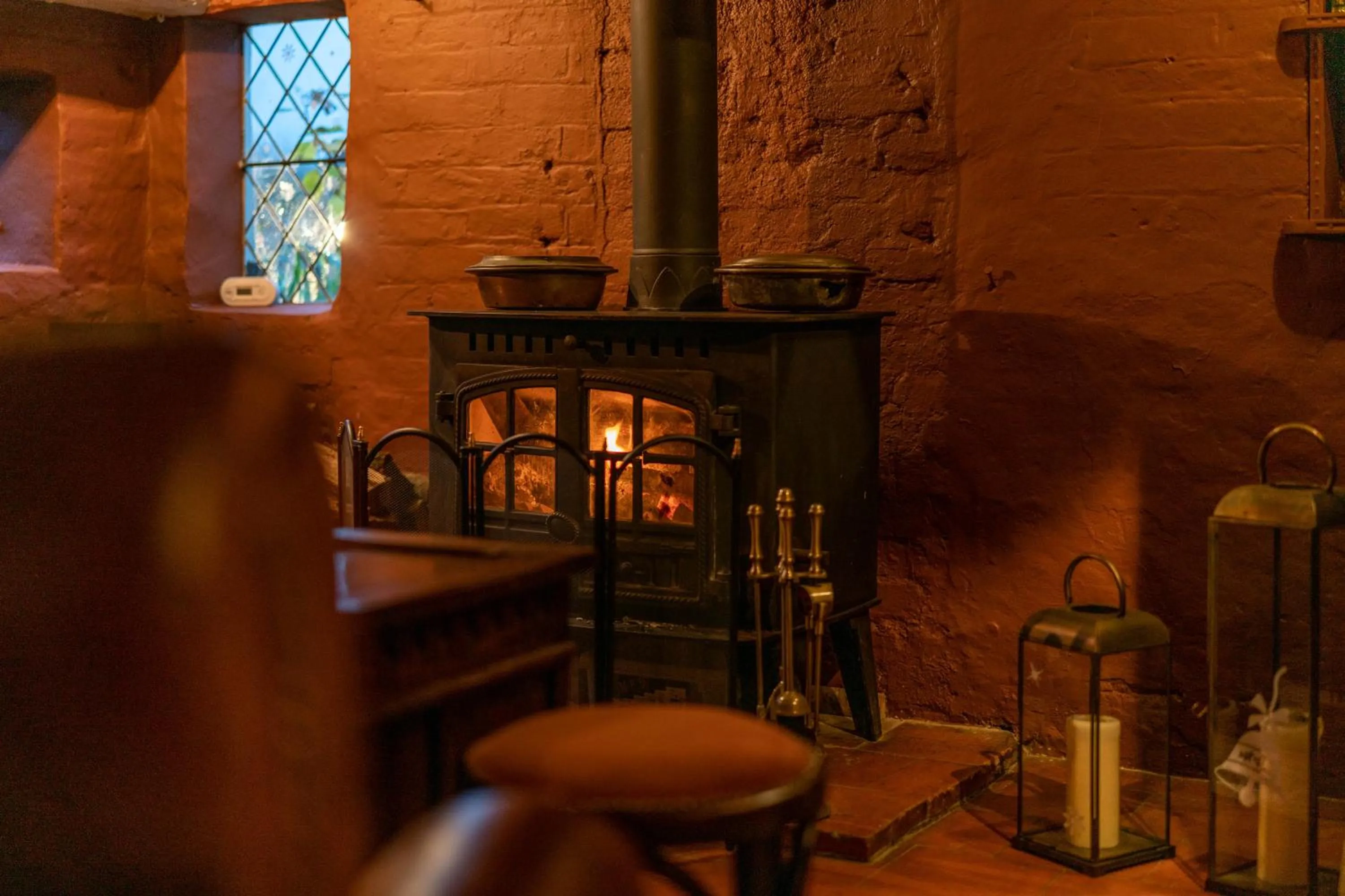 fireplace in The Old House Inn