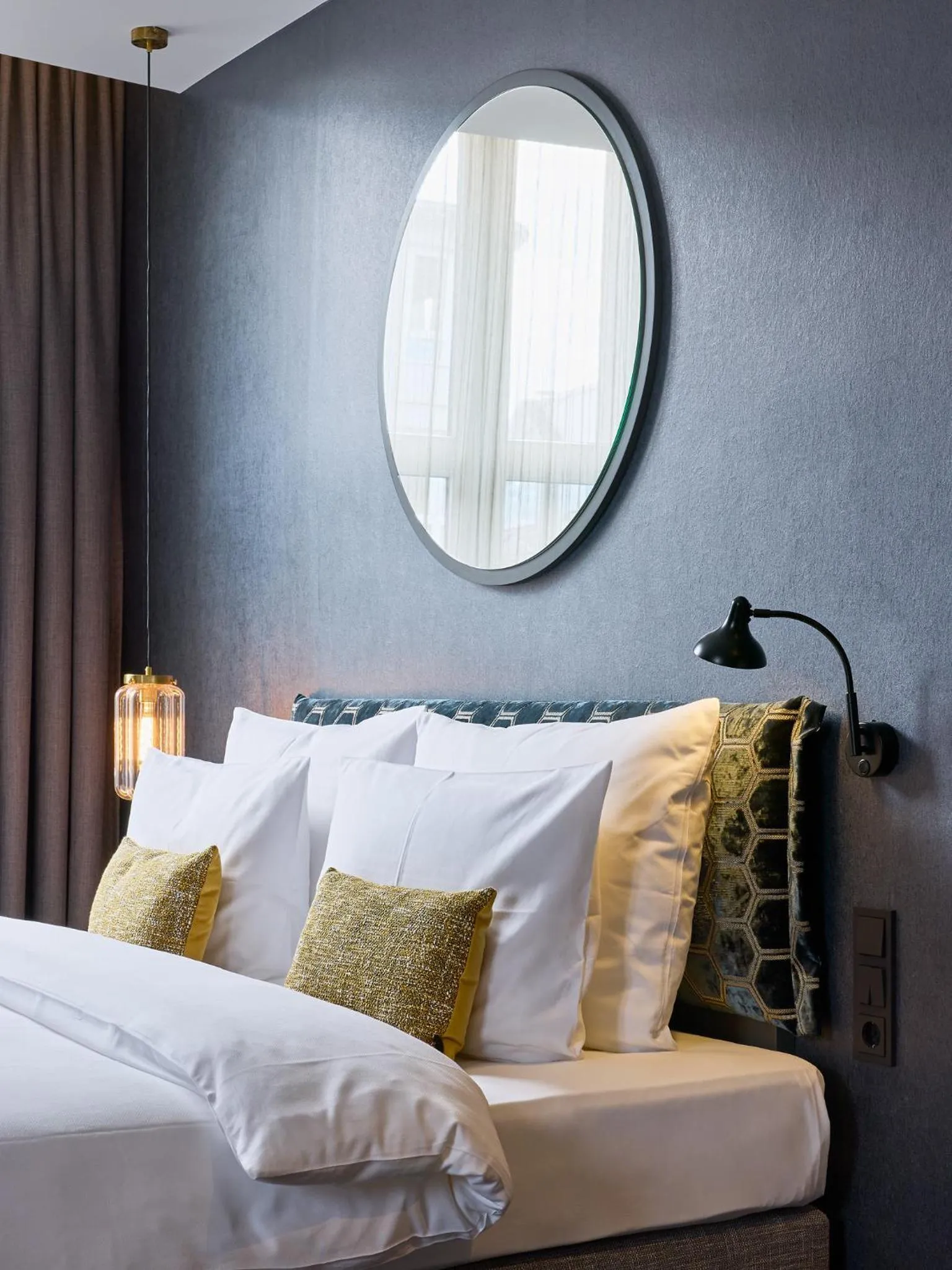 Bed in Postboutique Hotel Wuppertal