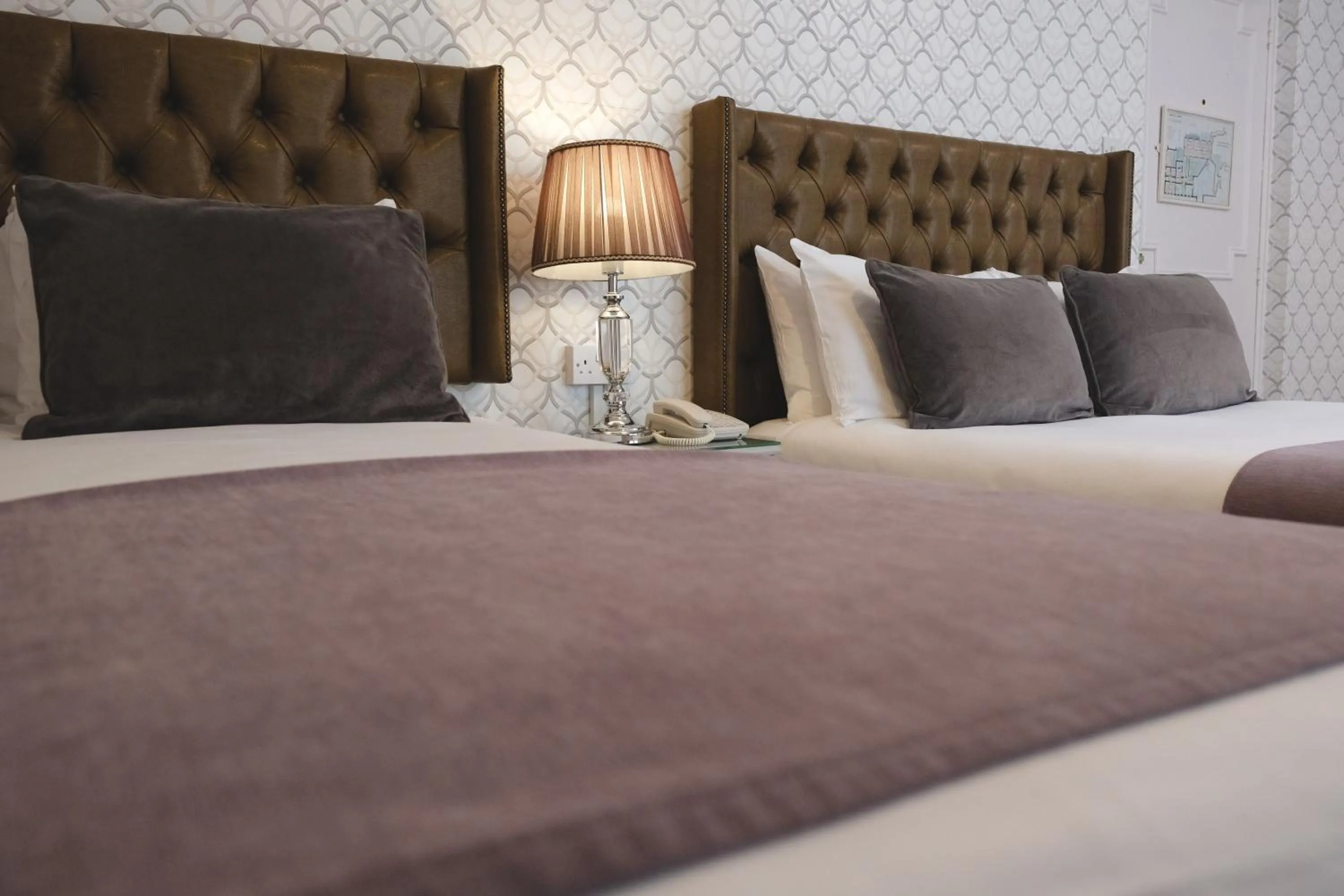 Bed in Dooly's Hotel